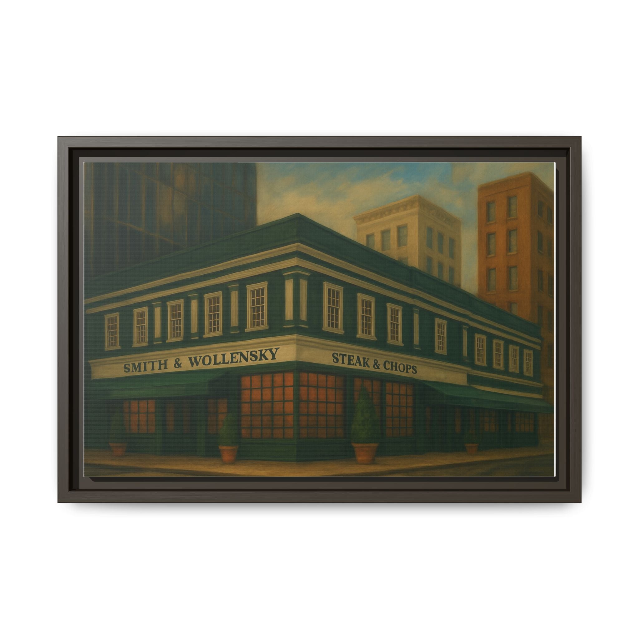 Smith and Wollensky — Restaurant Print | Matte Canvas + Wooden Frame
