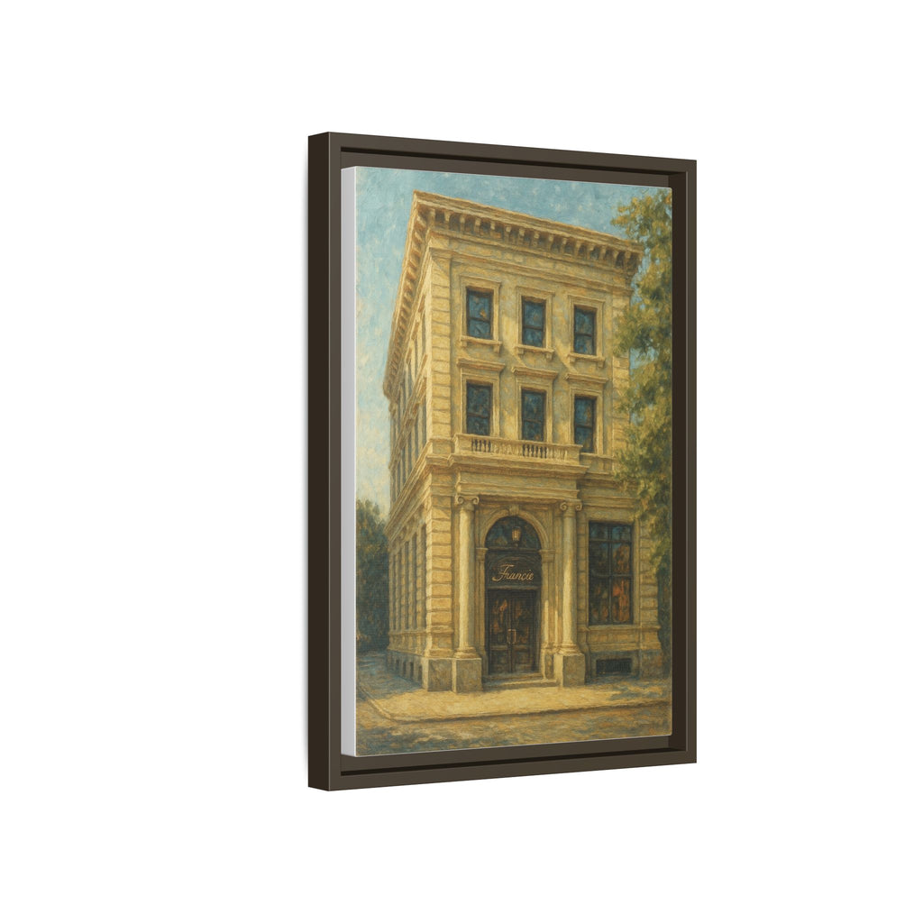 Francie — Restaurant Print | Matte Canvas + Wooden Frame