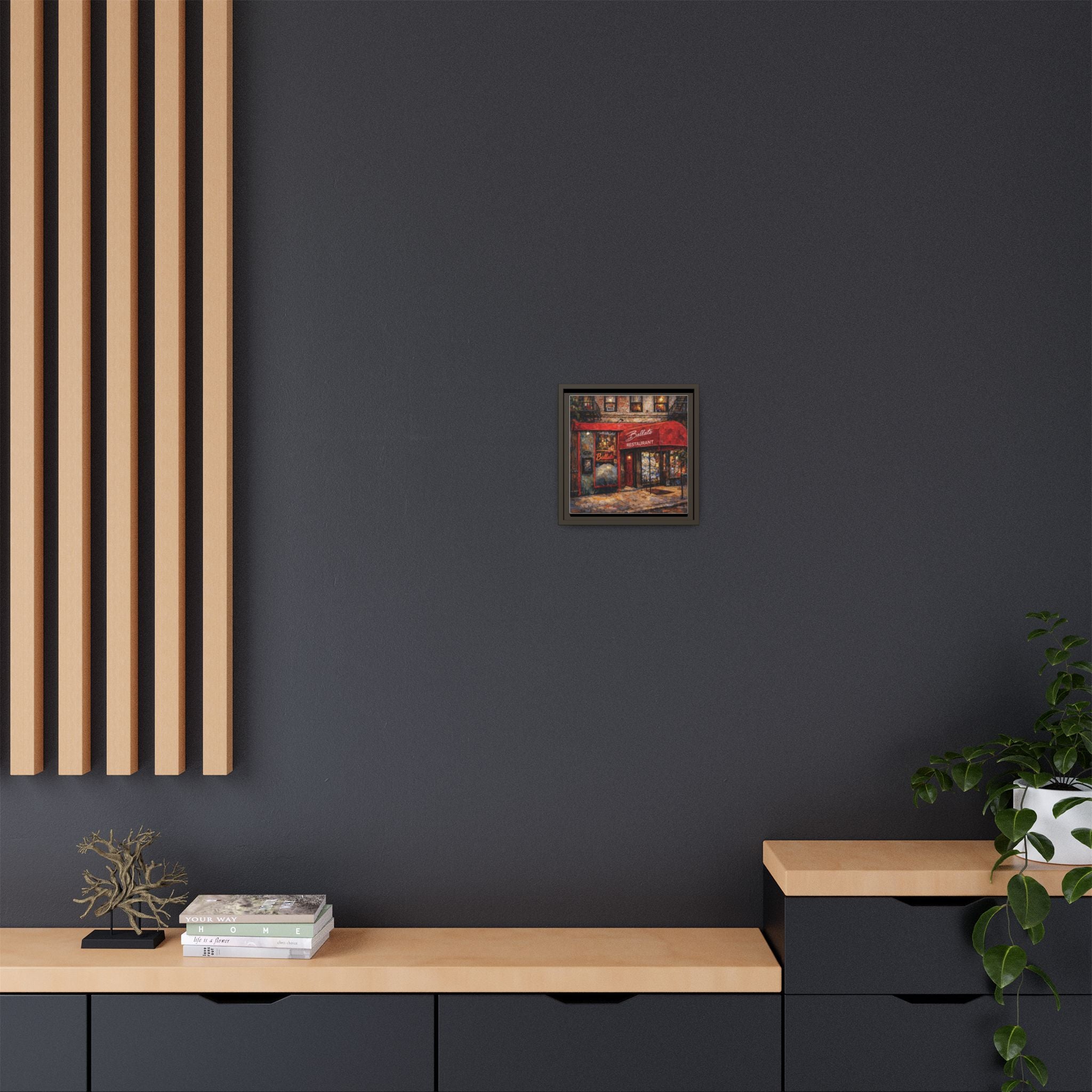 Emilio's Ballato — Restaurant Print | Matte Canvas + Wooden Frame