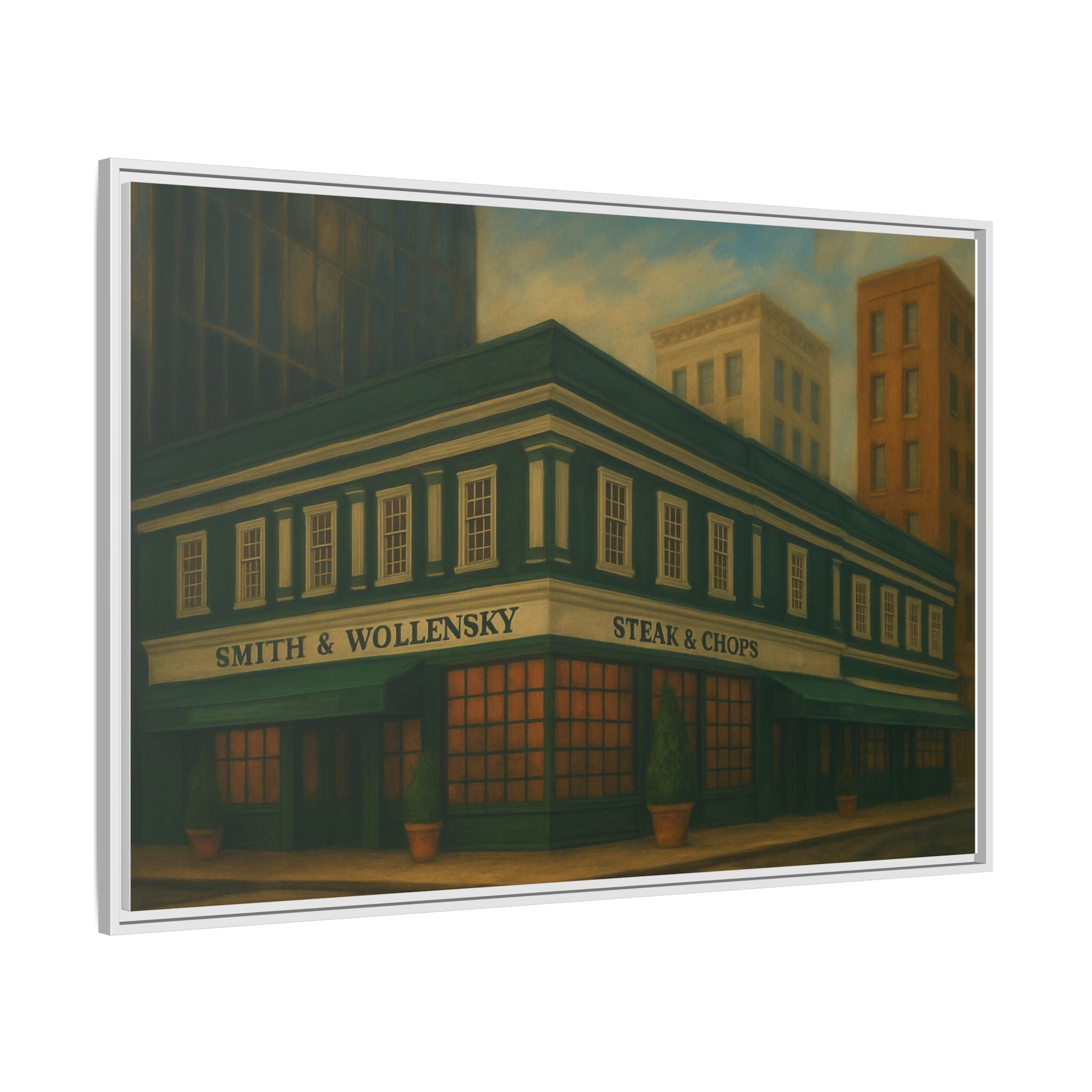Smith and Wollensky — Restaurant Print | Matte Canvas + Wooden Frame