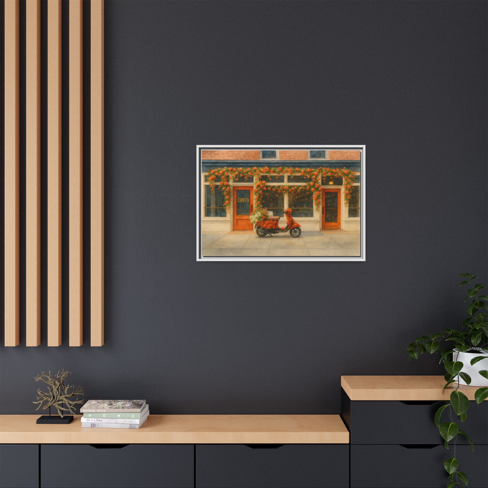 Canto West Village — Restaurant Print | Matte Canvas + Wooden Frame