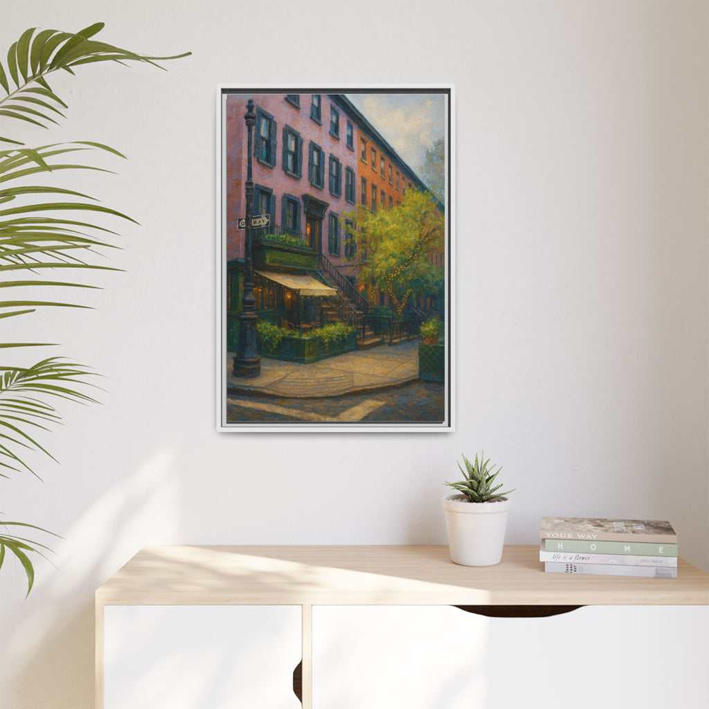 The Waverly Inn — Restaurant Print | Matte Canvas + Wooden Frame