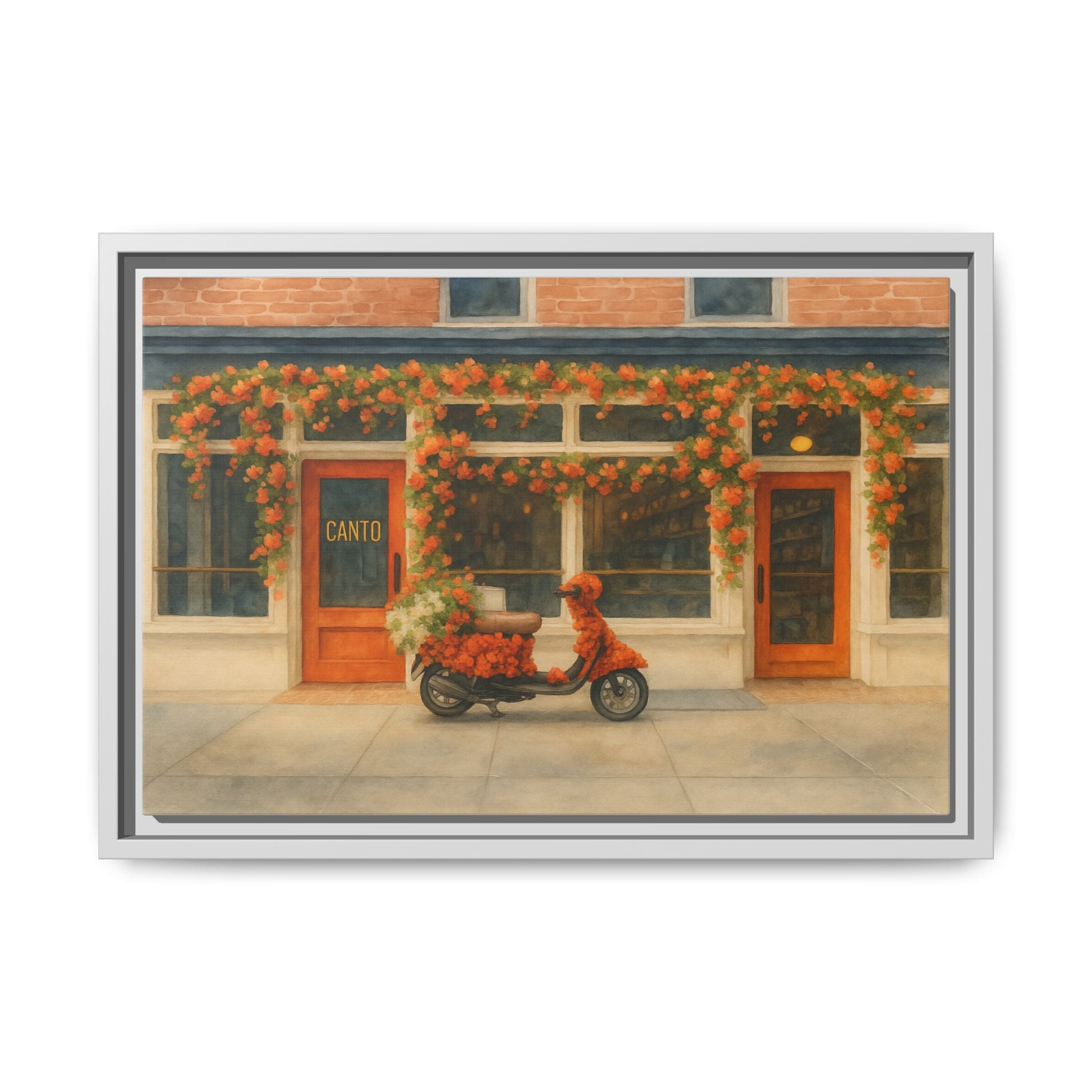 Canto West Village — Restaurant Print | Matte Canvas + Wooden Frame