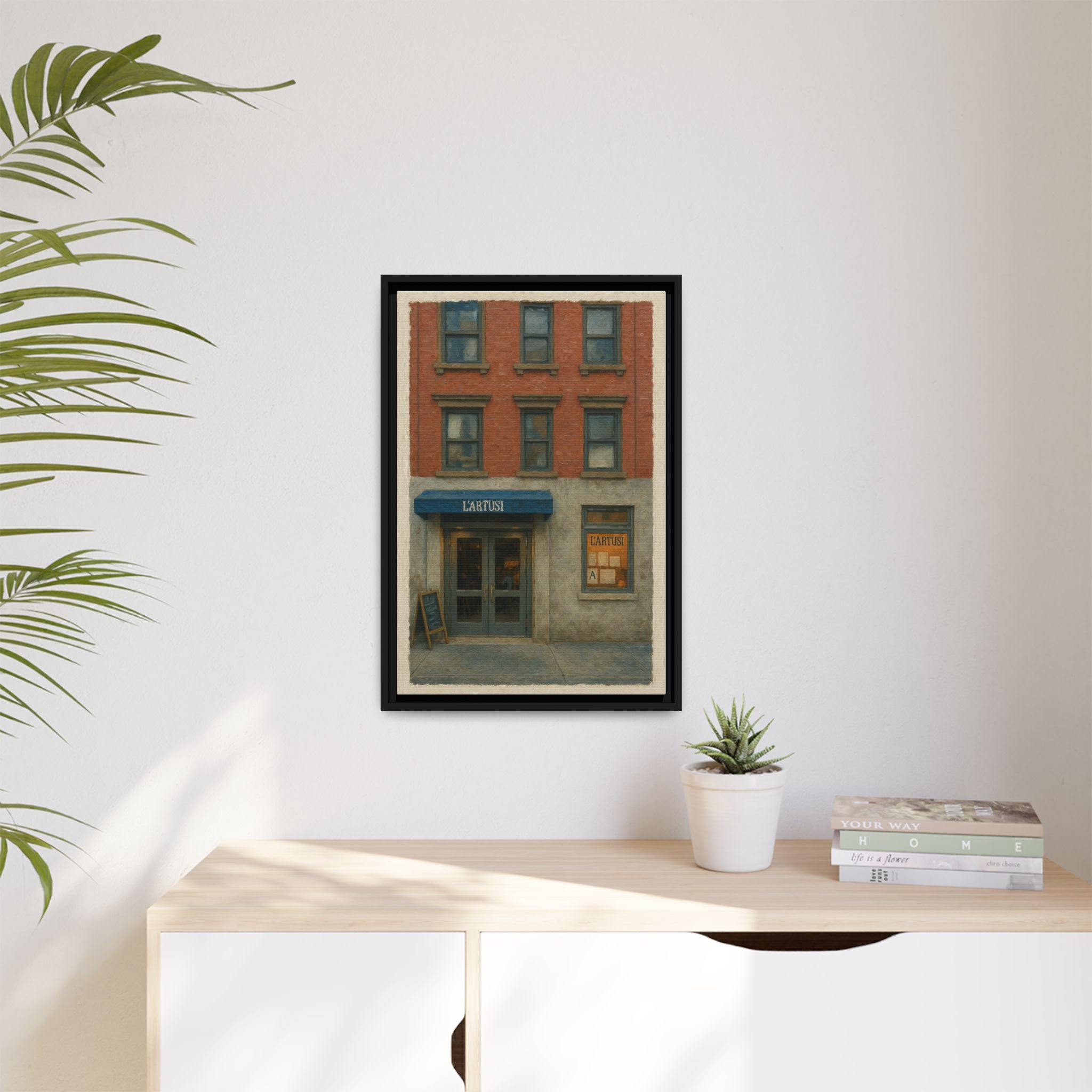 L'Artusi — Restaurant Print | Matte Canvas + Wooden Frame