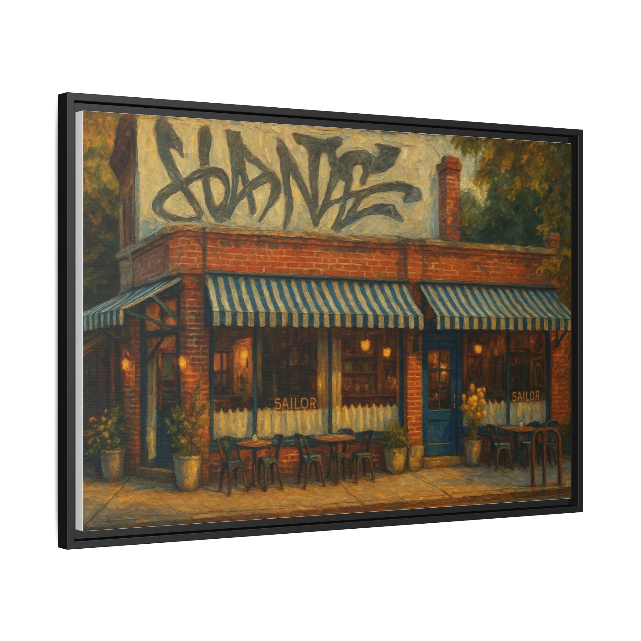 Sailor — Restaurant Print | Matte Canvas + Wooden Frame