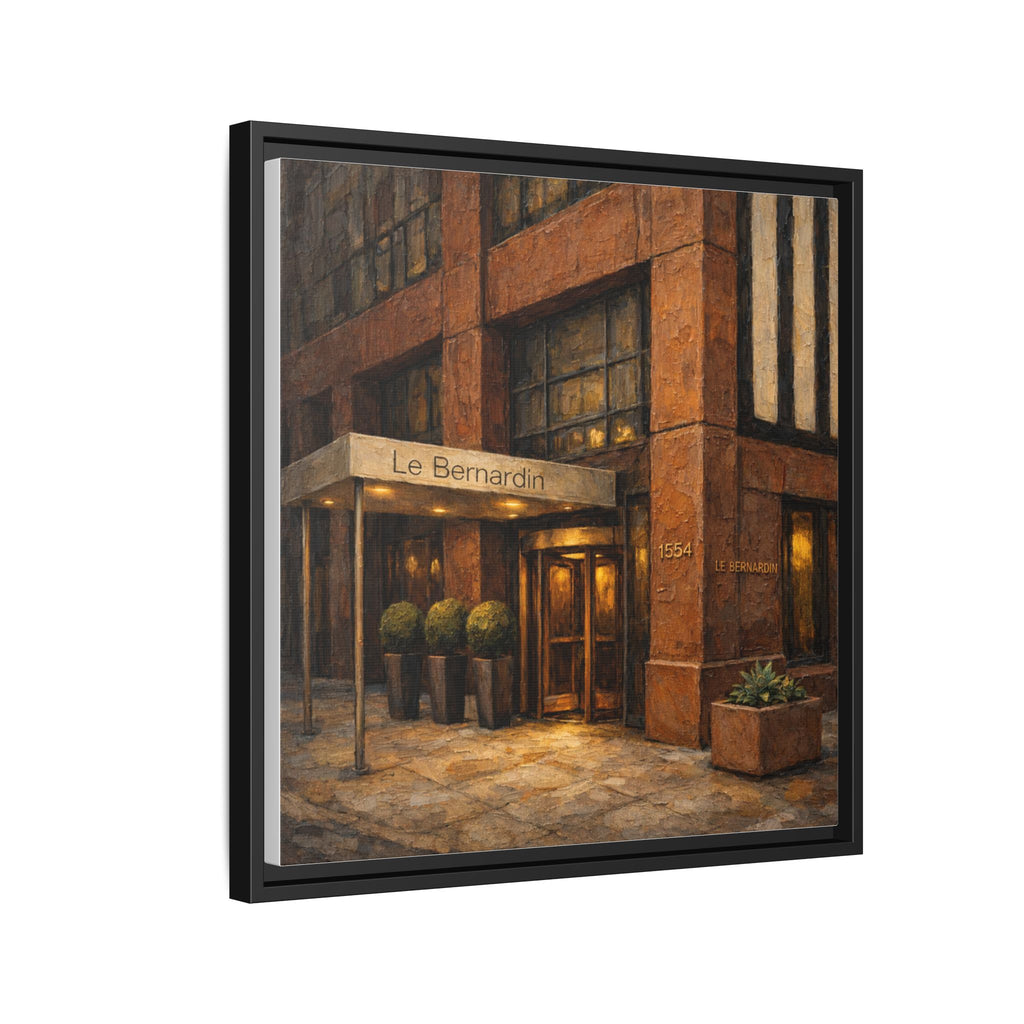 Le Bernardin — Restaurant Print | Matte Canvas + Wooden Frame
