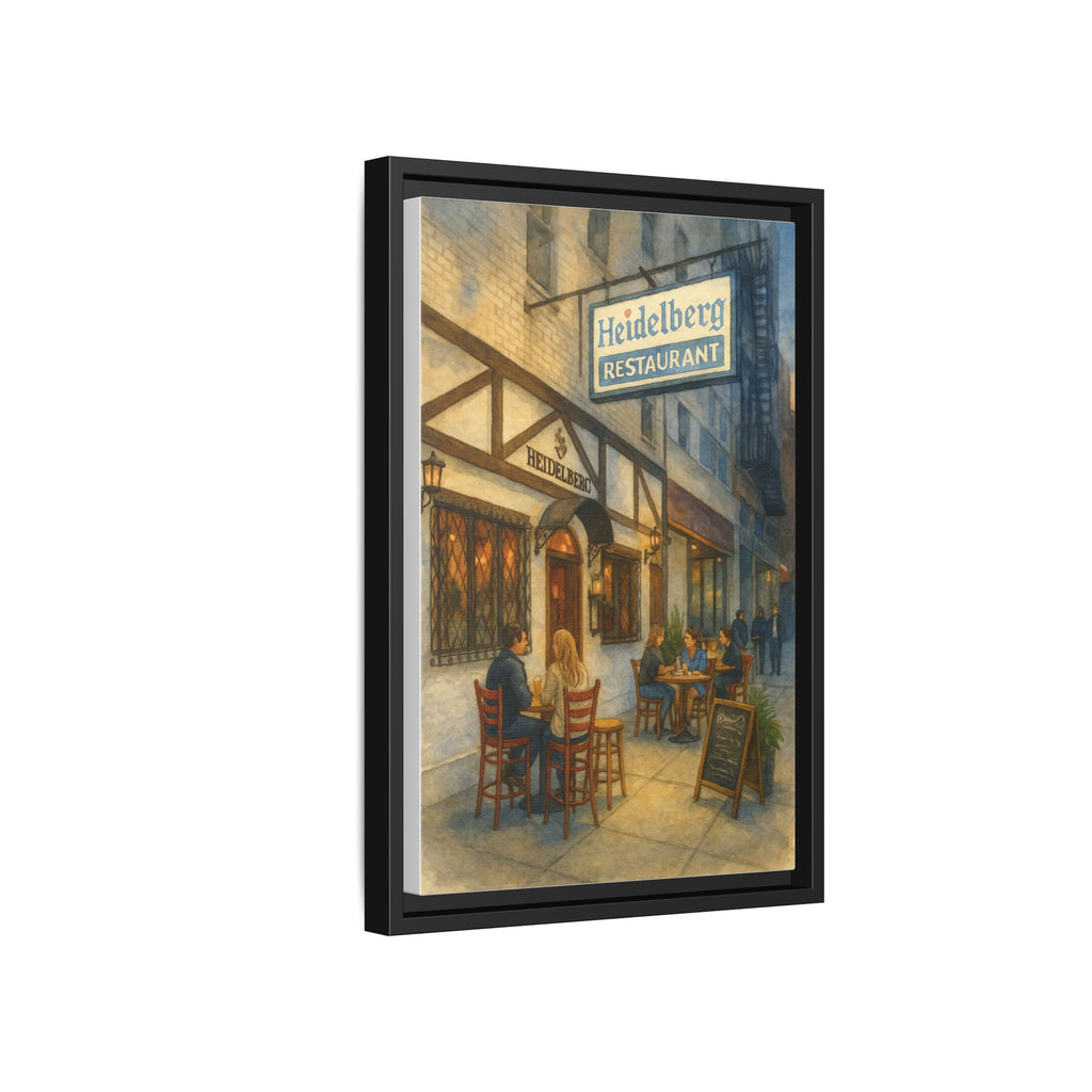 Heidelberg — Restaurant Print | Matte Canvas + Wooden Frame
