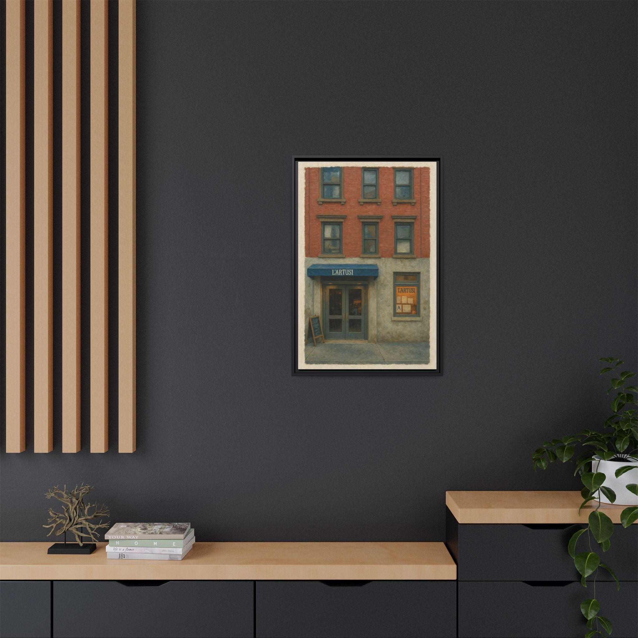 L'Artusi — Restaurant Print | Matte Canvas + Wooden Frame