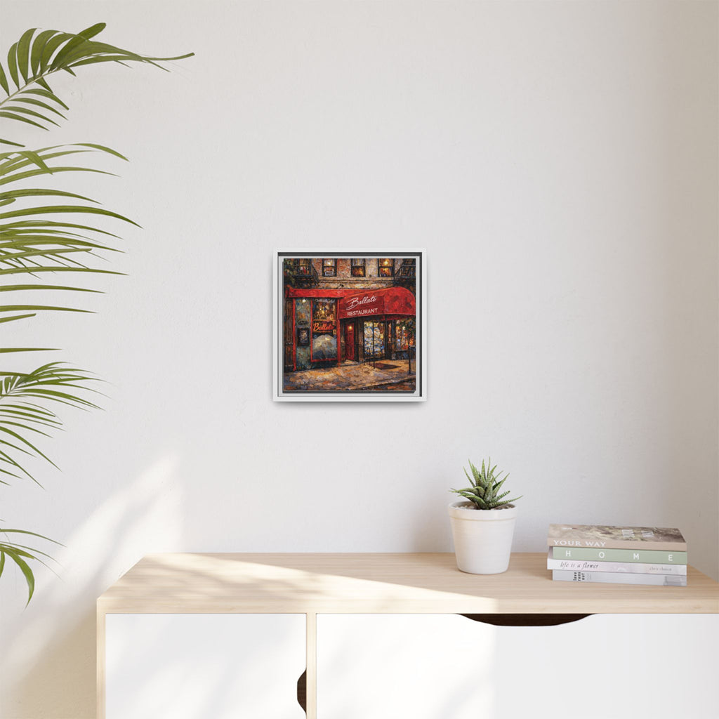 Emilio's Ballato — Restaurant Print | Matte Canvas + Wooden Frame