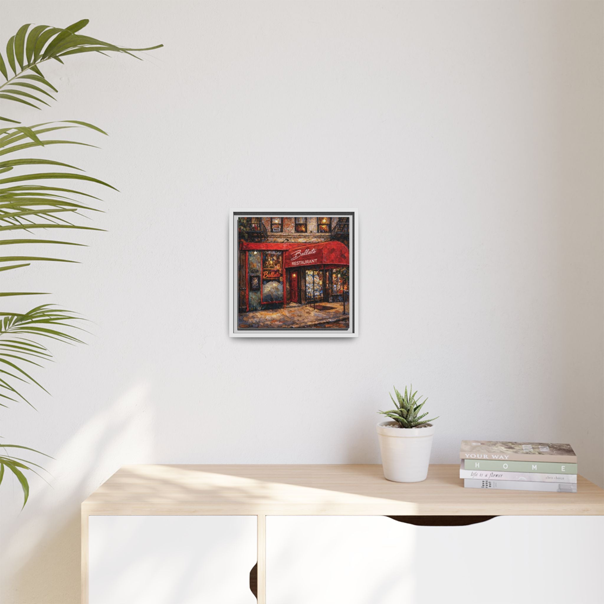 Emilio's Ballato — Restaurant Print | Matte Canvas + Wooden Frame