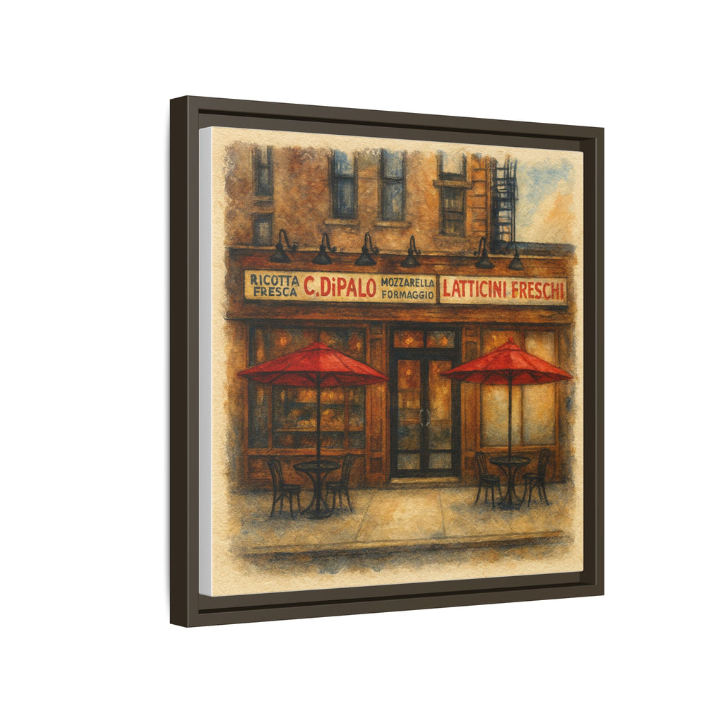 C Di Palo vintage restaurant poster framed art print