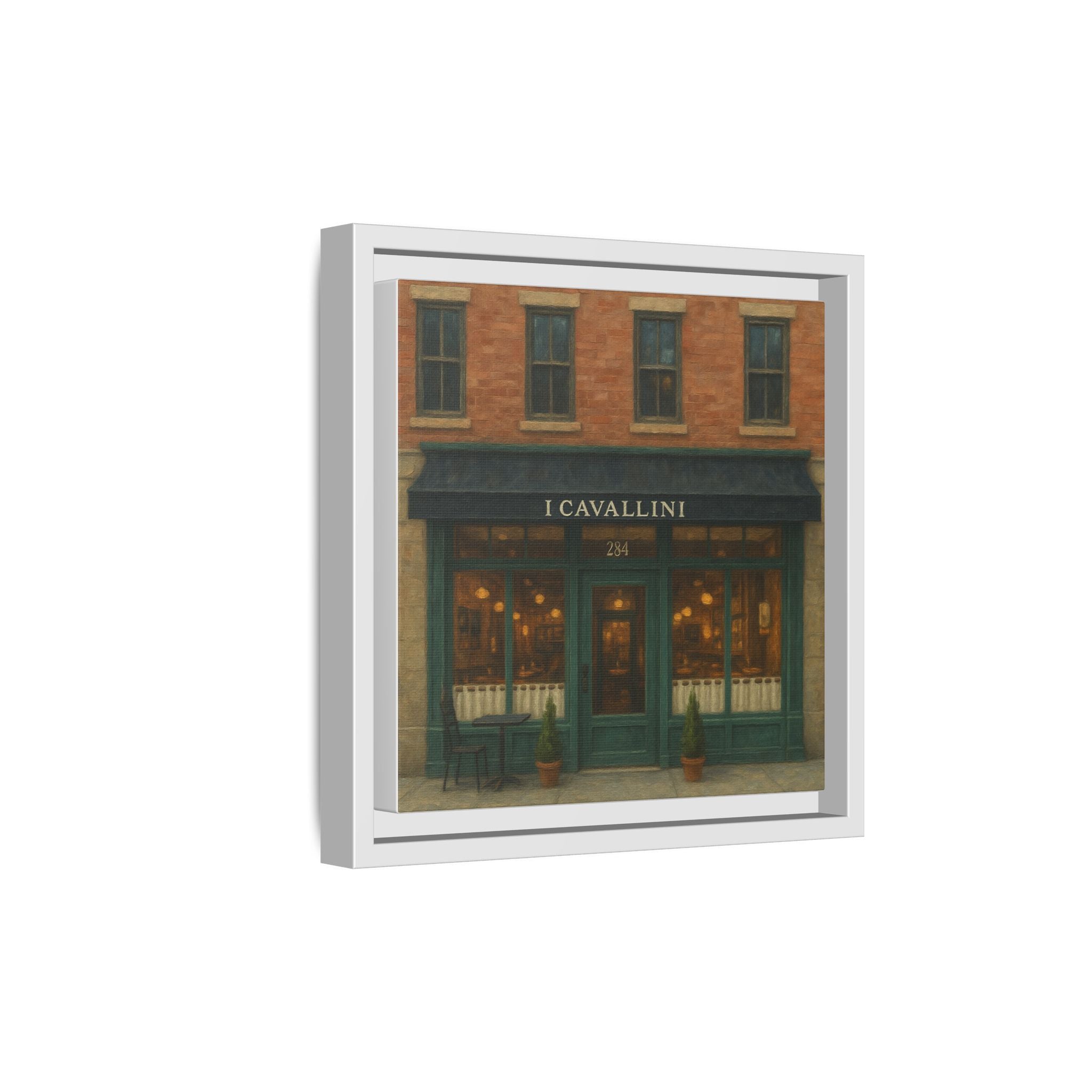 I Cavallini — Restaurant Print | Matte Canvas + Wooden Frame