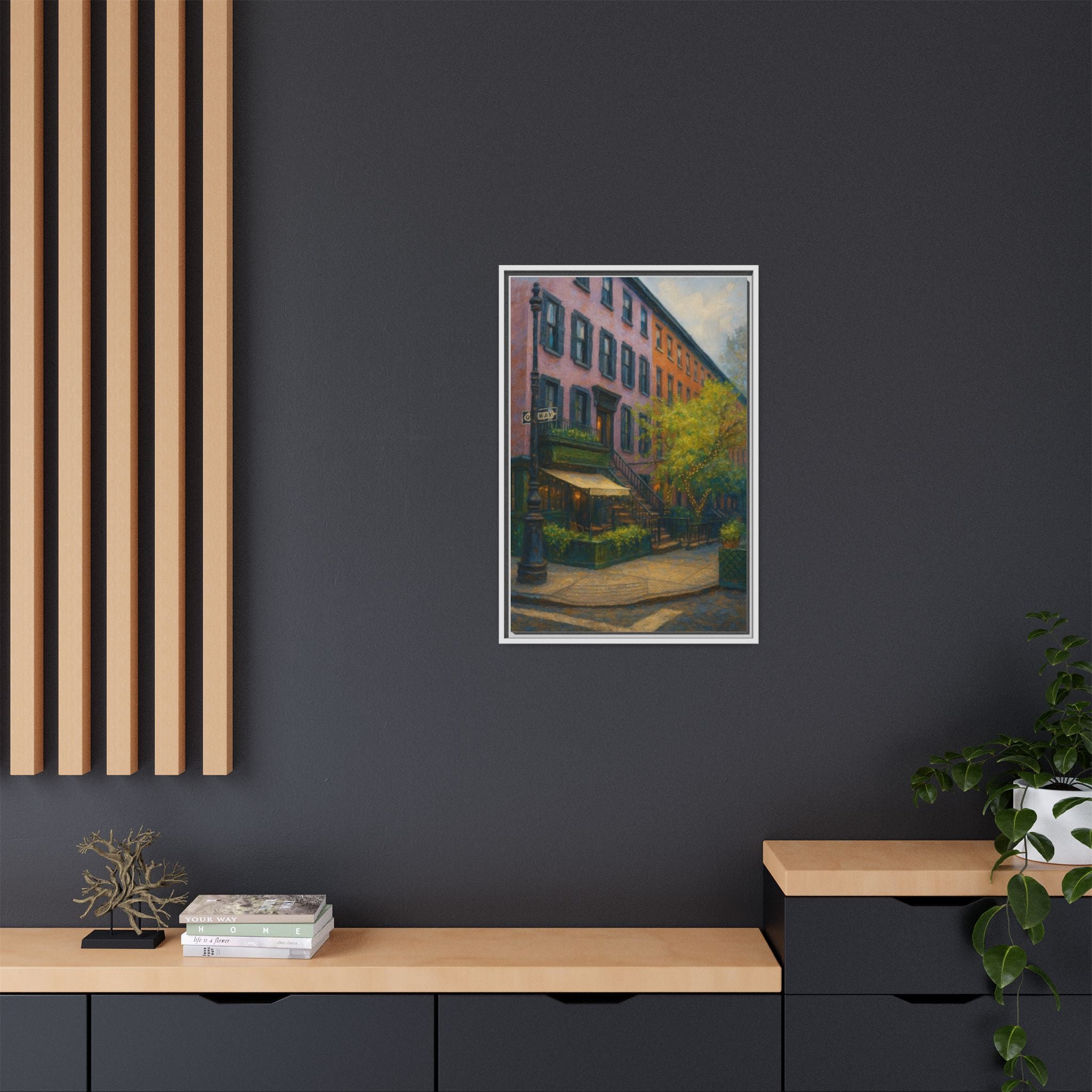 The Waverly Inn — Restaurant Print | Matte Canvas + Wooden Frame