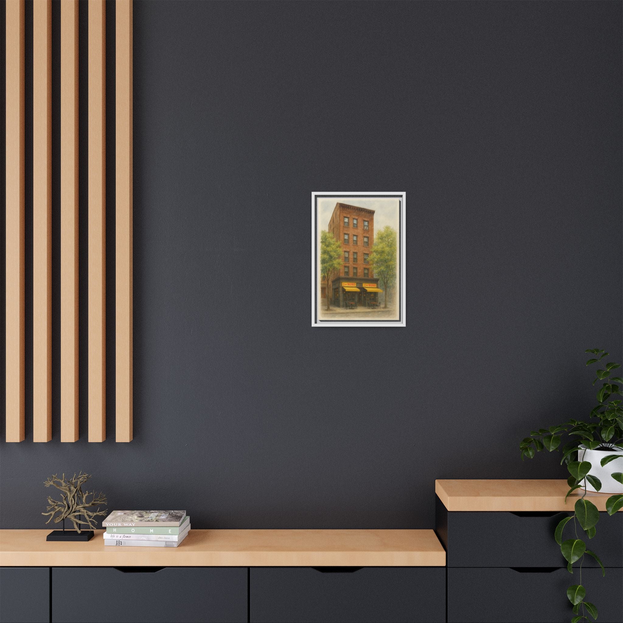 Casa Mono — Restaurant Print | Matte Canvas + Wooden Frame