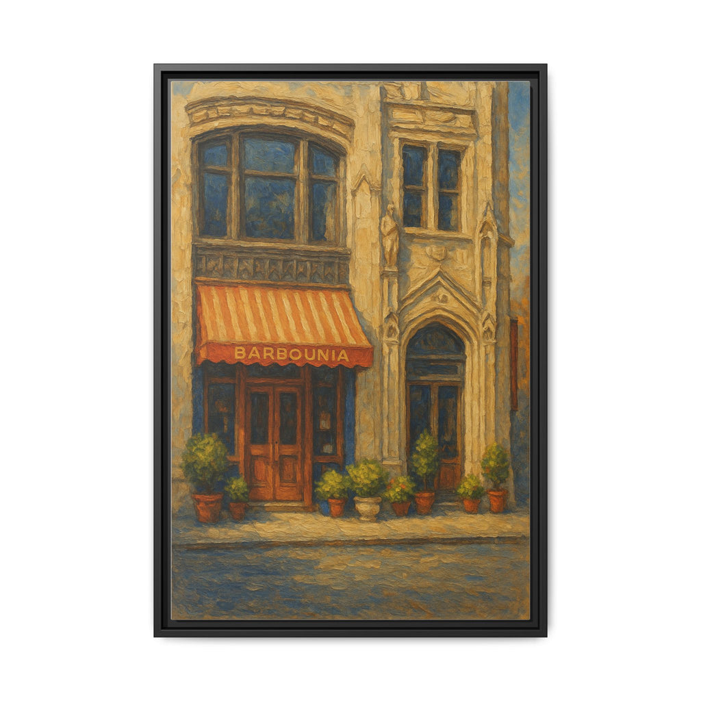 Barbounia NYC restaurant painting framed canvas wall art
