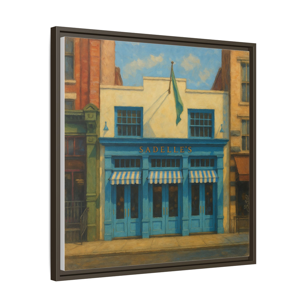 Sadelle's Restaurant — Restaurant Print | Matte Canvas + Wooden Frame