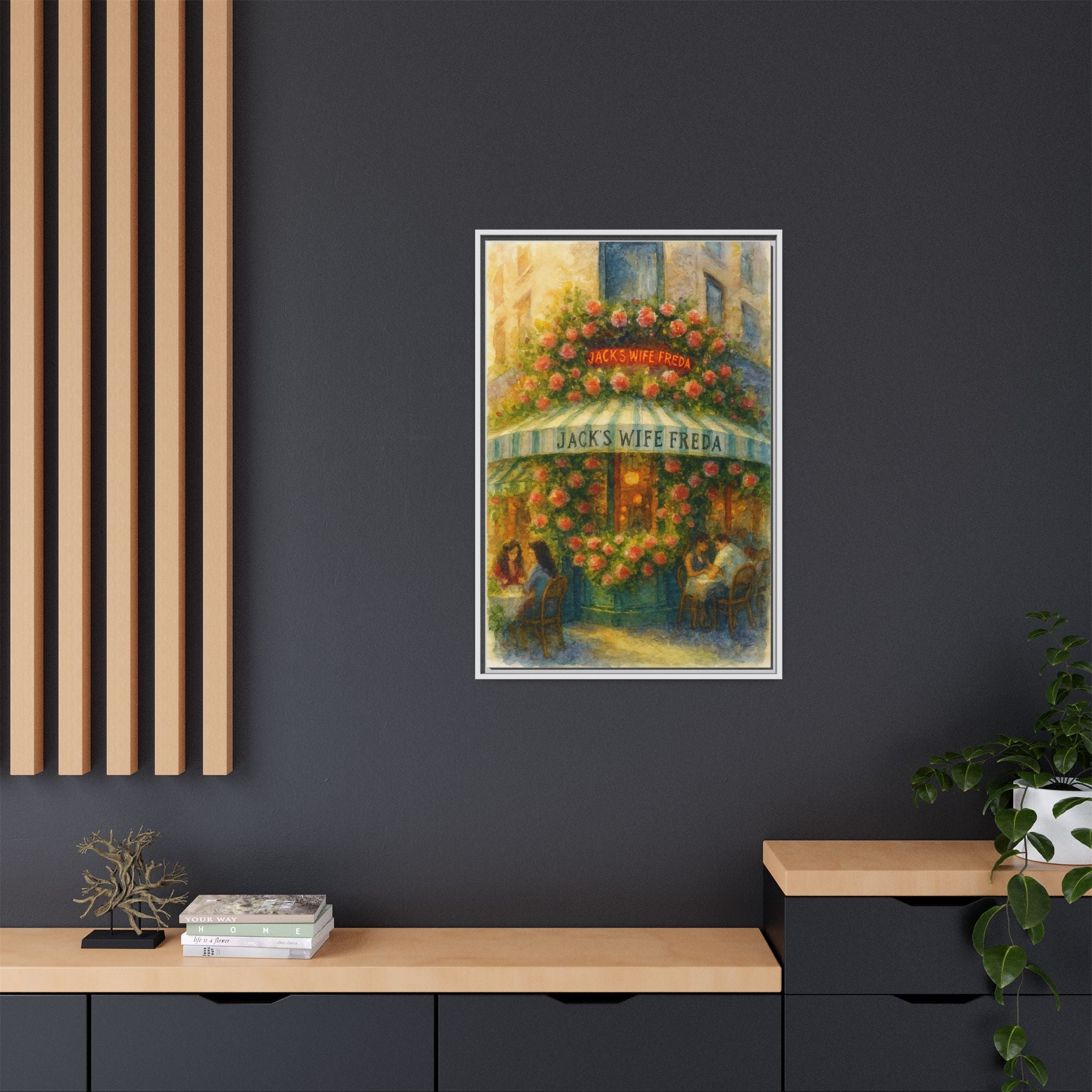 Jack's Wife Freda — Restaurant Print | Matte Canvas + Wooden Frame
