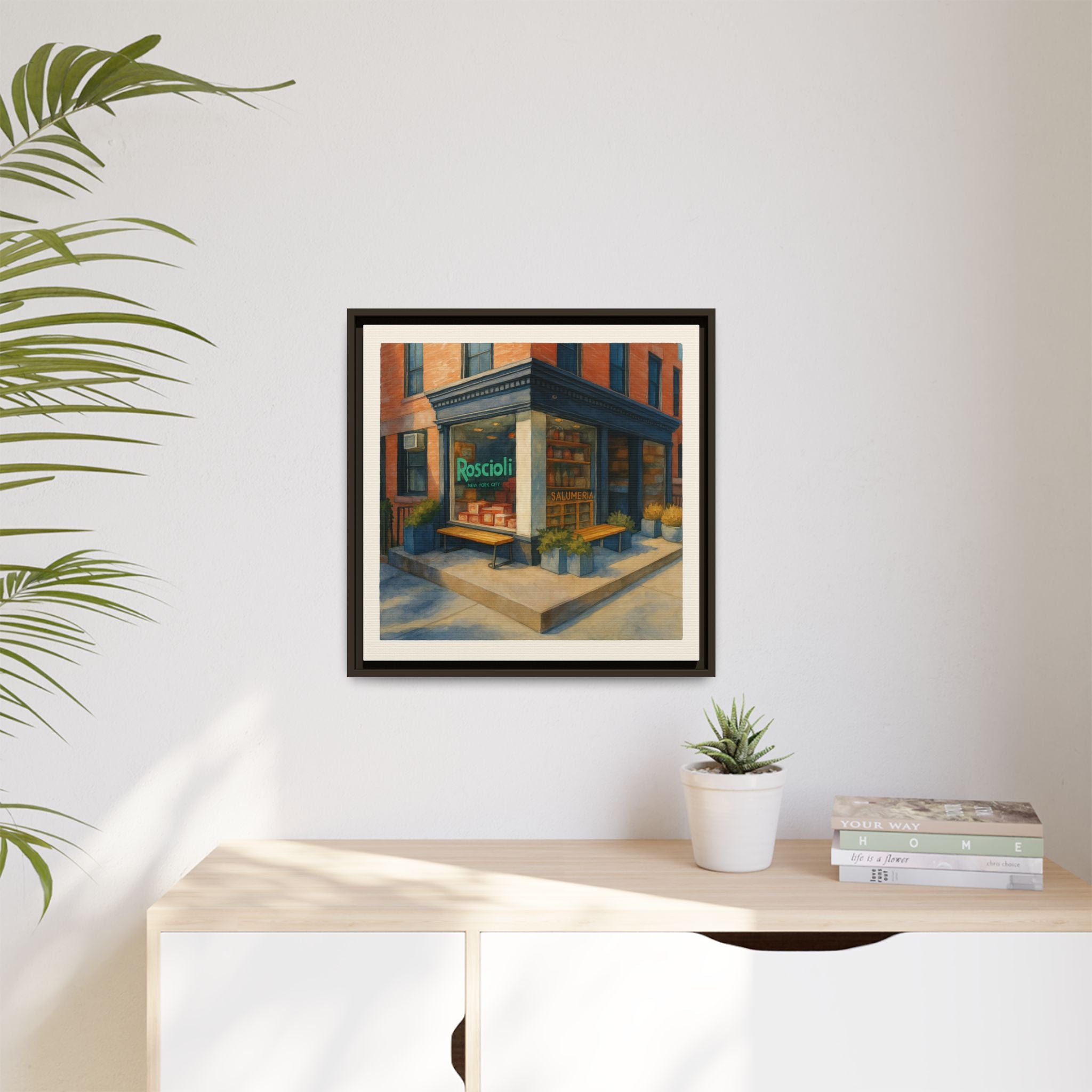 Roscioli Restaurant — Restaurant Print | Matte Canvas + Wooden Frame