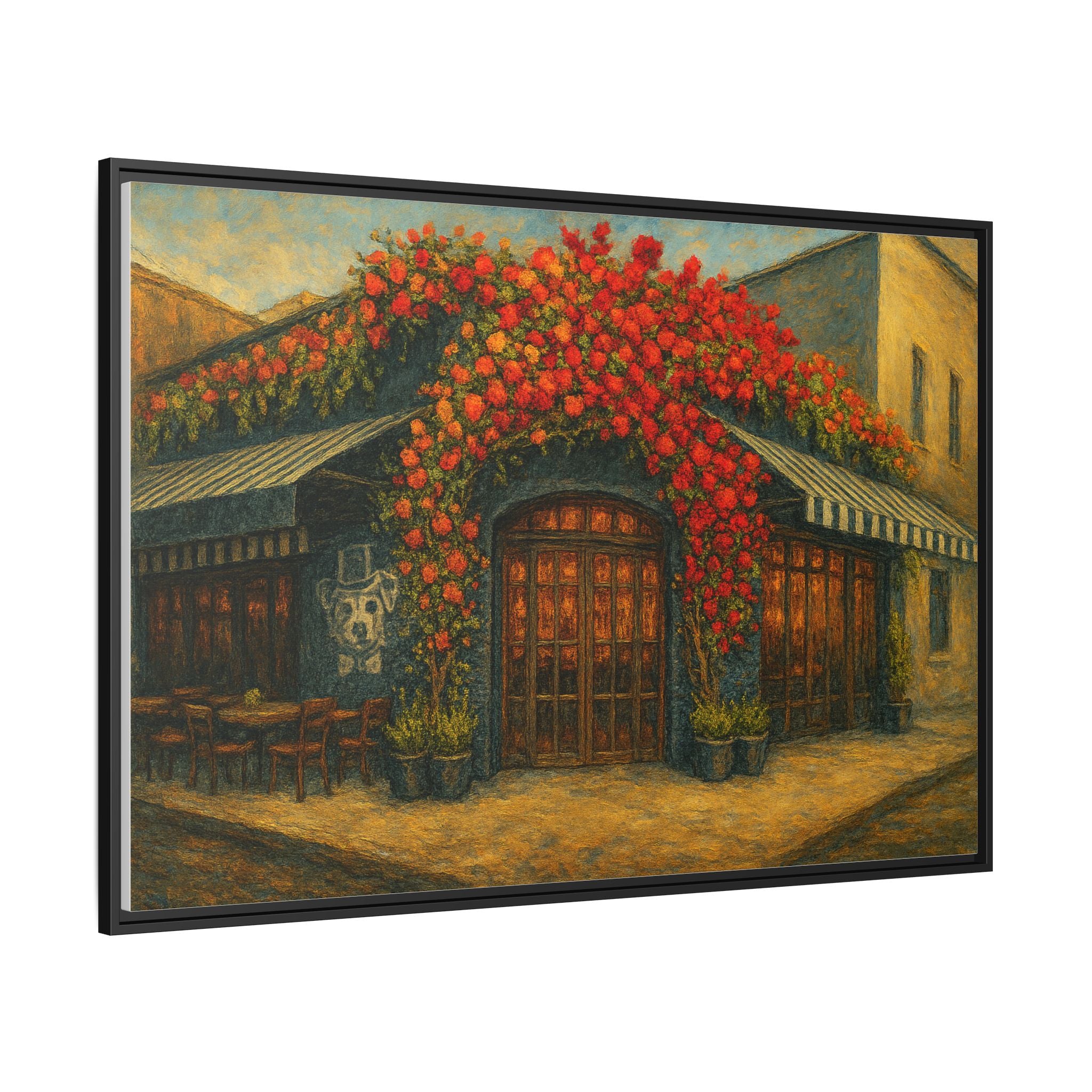 LouLou restaurant artwork wedding gift framed canvas