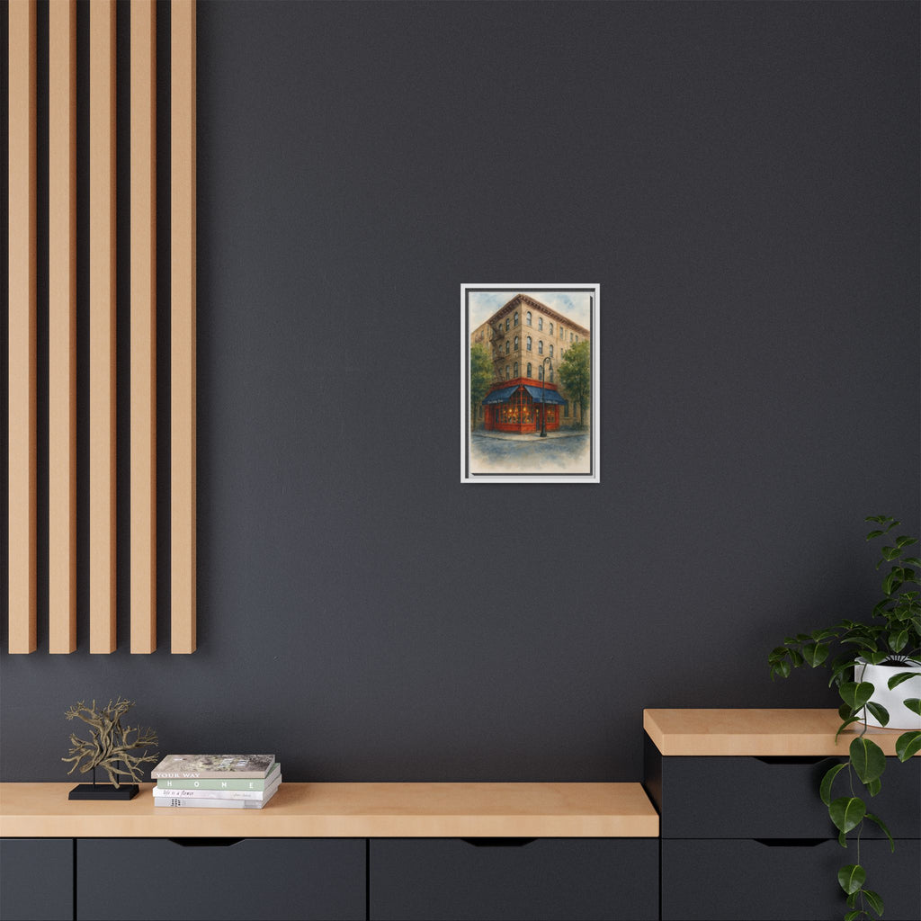 The Little Owl — Restaurant Print | Matte Canvas + Wooden Frame