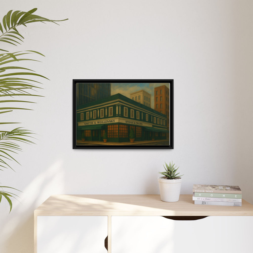 Smith and Wollensky — Restaurant Print | Matte Canvas + Wooden Frame