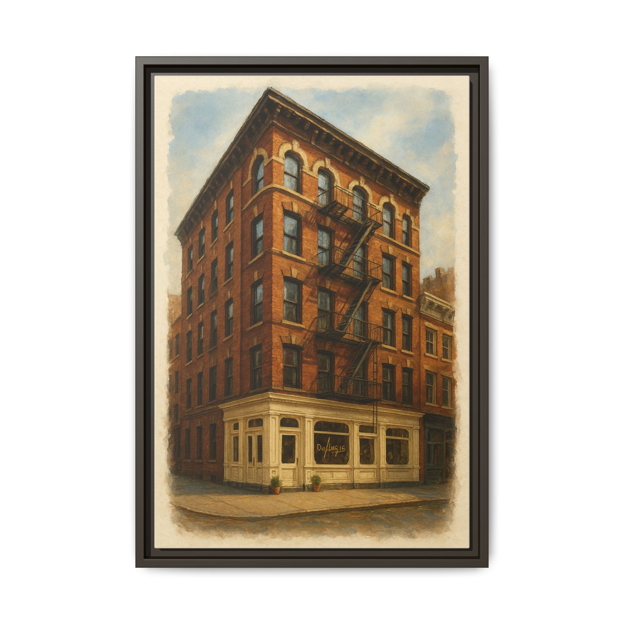 Don Angie — Restaurant Print | Matte Canvas + Wooden Frame