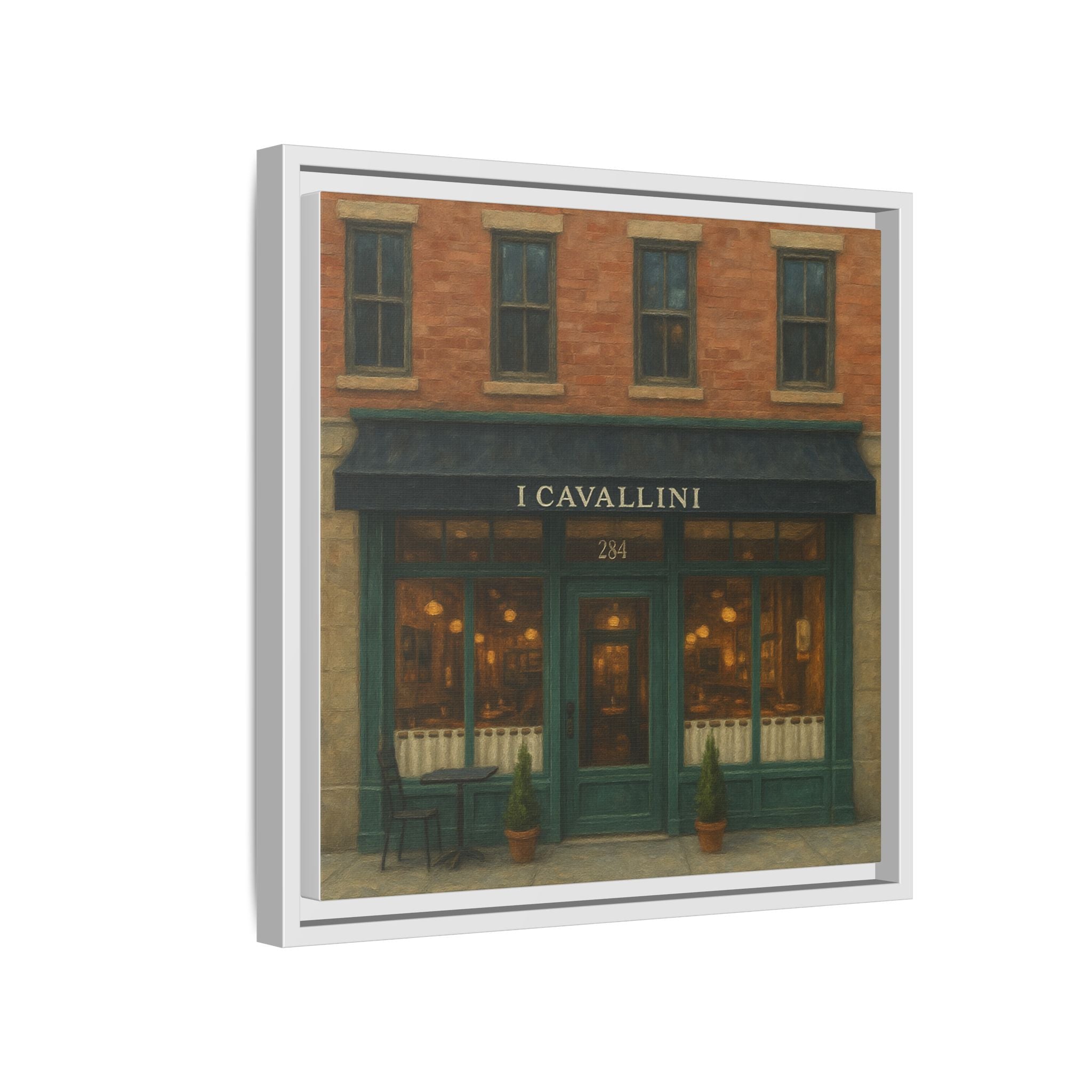 I Cavallini — Restaurant Print | Matte Canvas + Wooden Frame