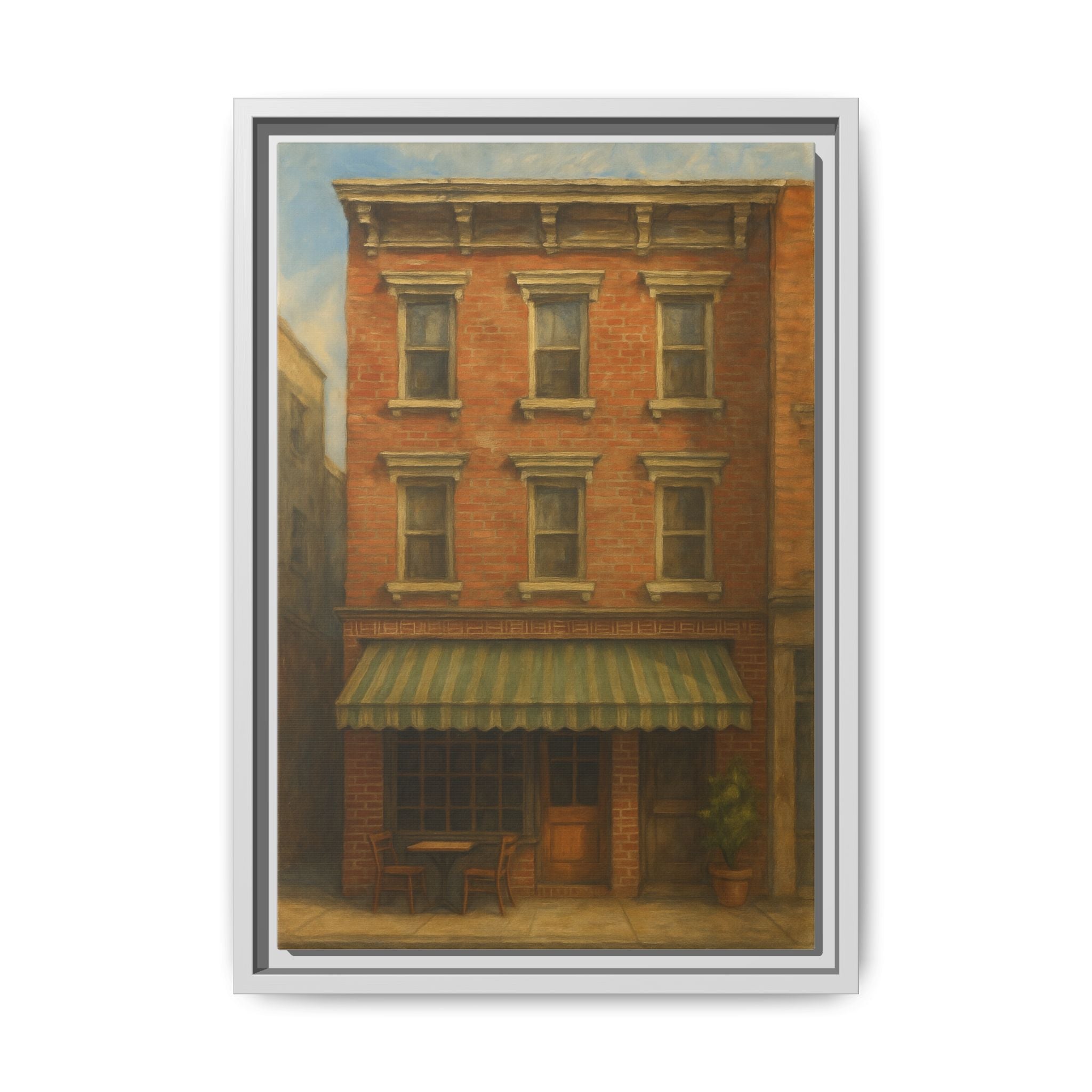 Lucali Pizzeria — Restaurant Print | Matte Canvas + Wooden Frame