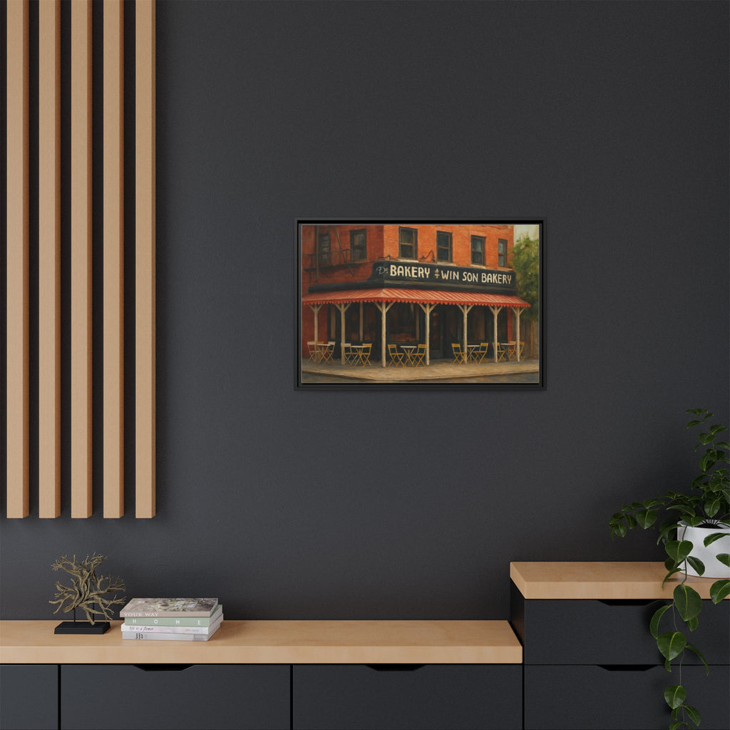 Win Son Bakery — Restaurant Print | Matte Canvas + Wooden Frame