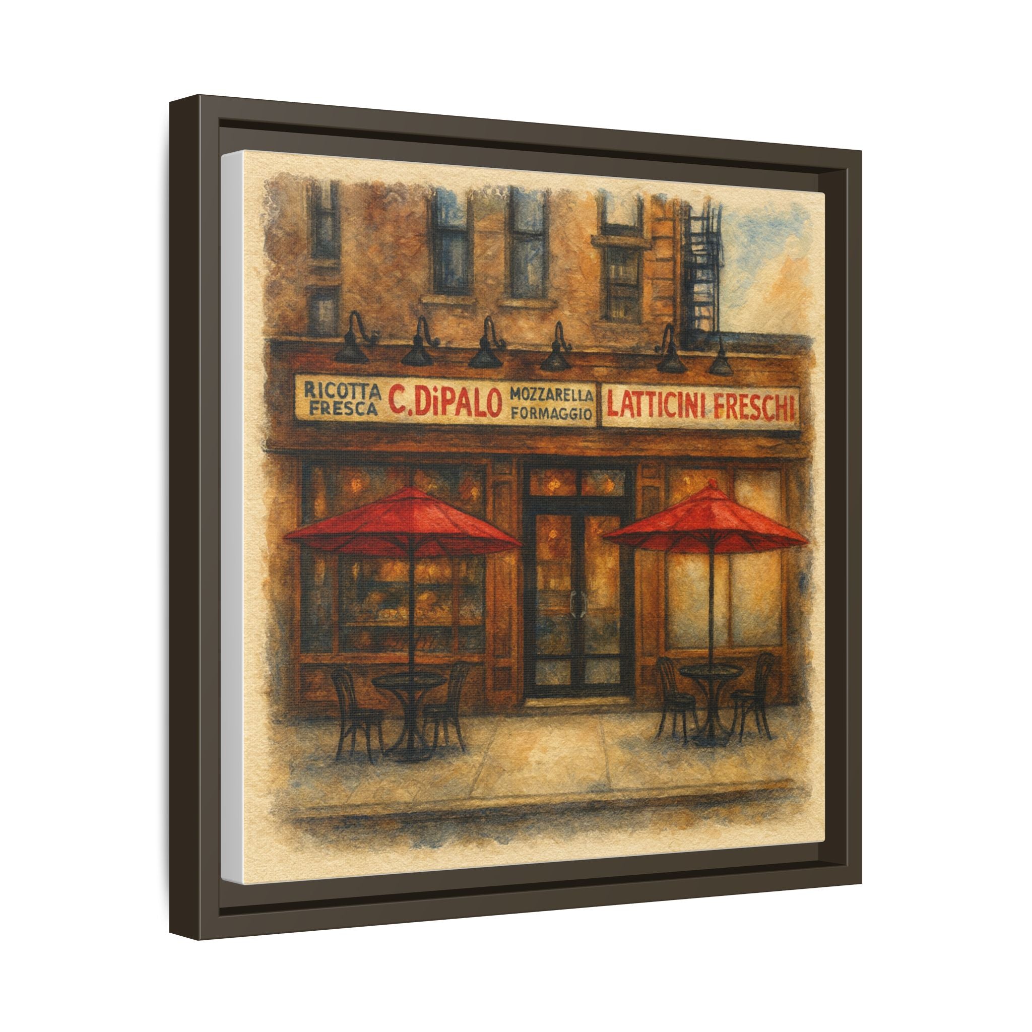 C Di Palo NYC restaurant painting framed canvas wall art