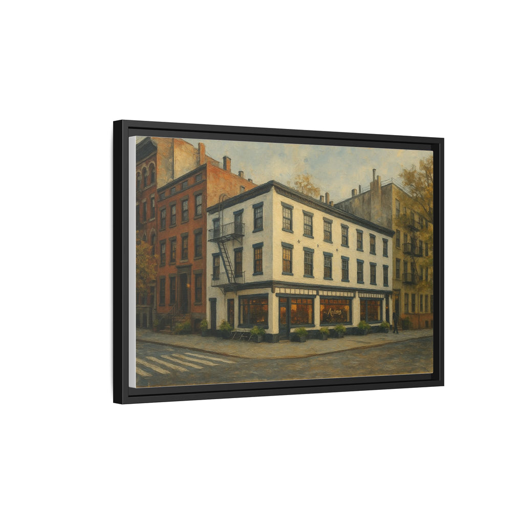 Anton's — Restaurant Print | Matte Canvas + Wooden Frame