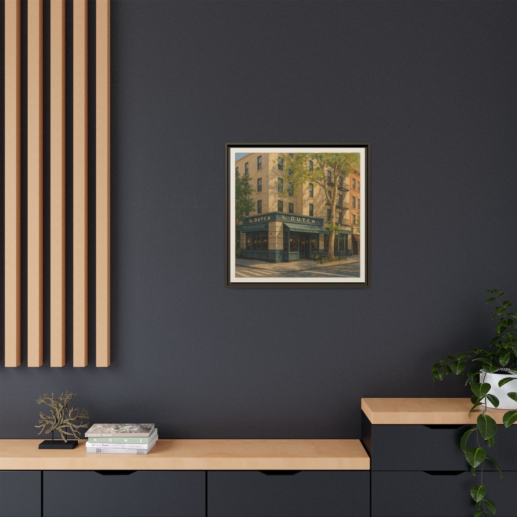 The Dutch — Restaurant Print | Matte Canvas + Wooden Frame