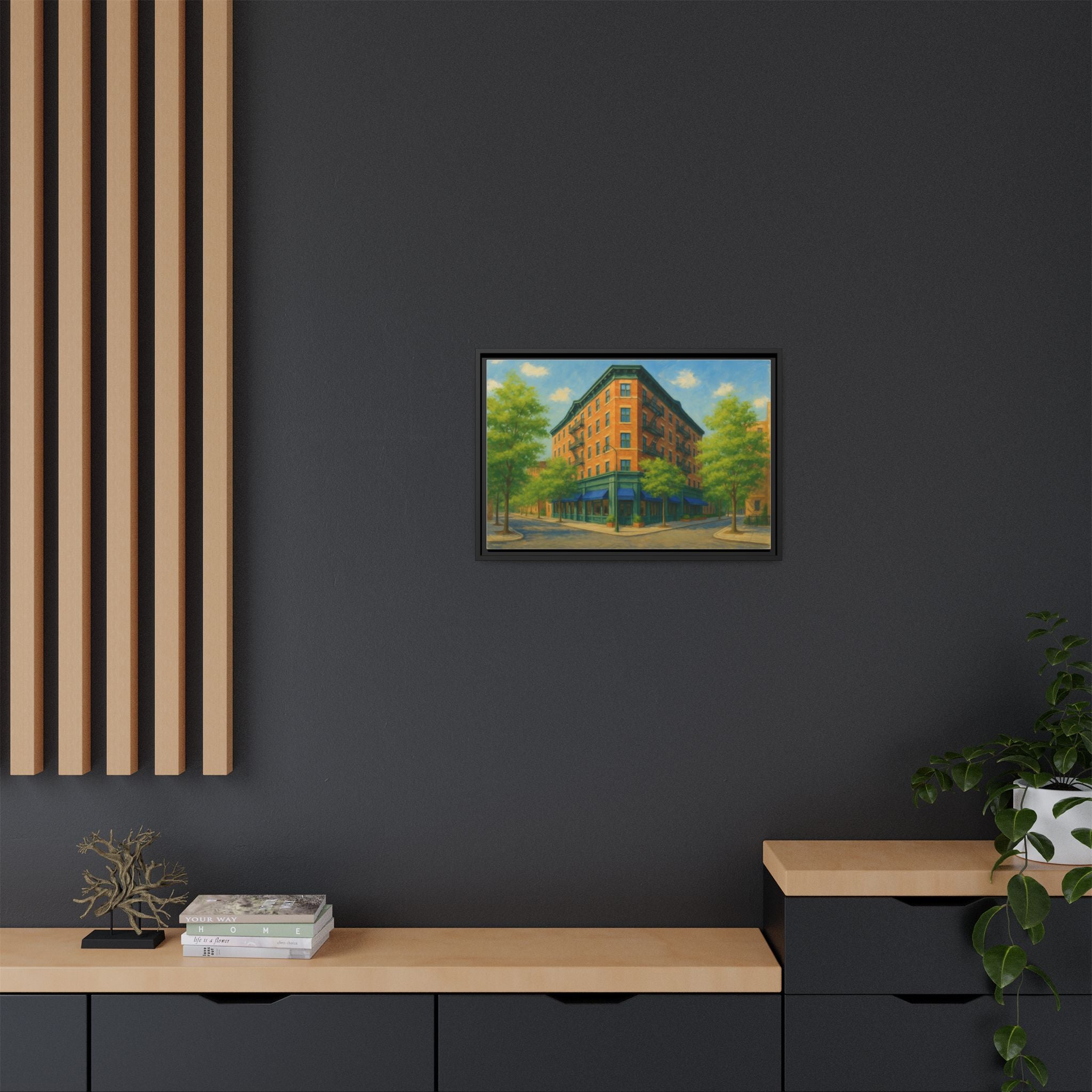 The Mary Lane — Restaurant Print | Matte Canvas + Wooden Frame