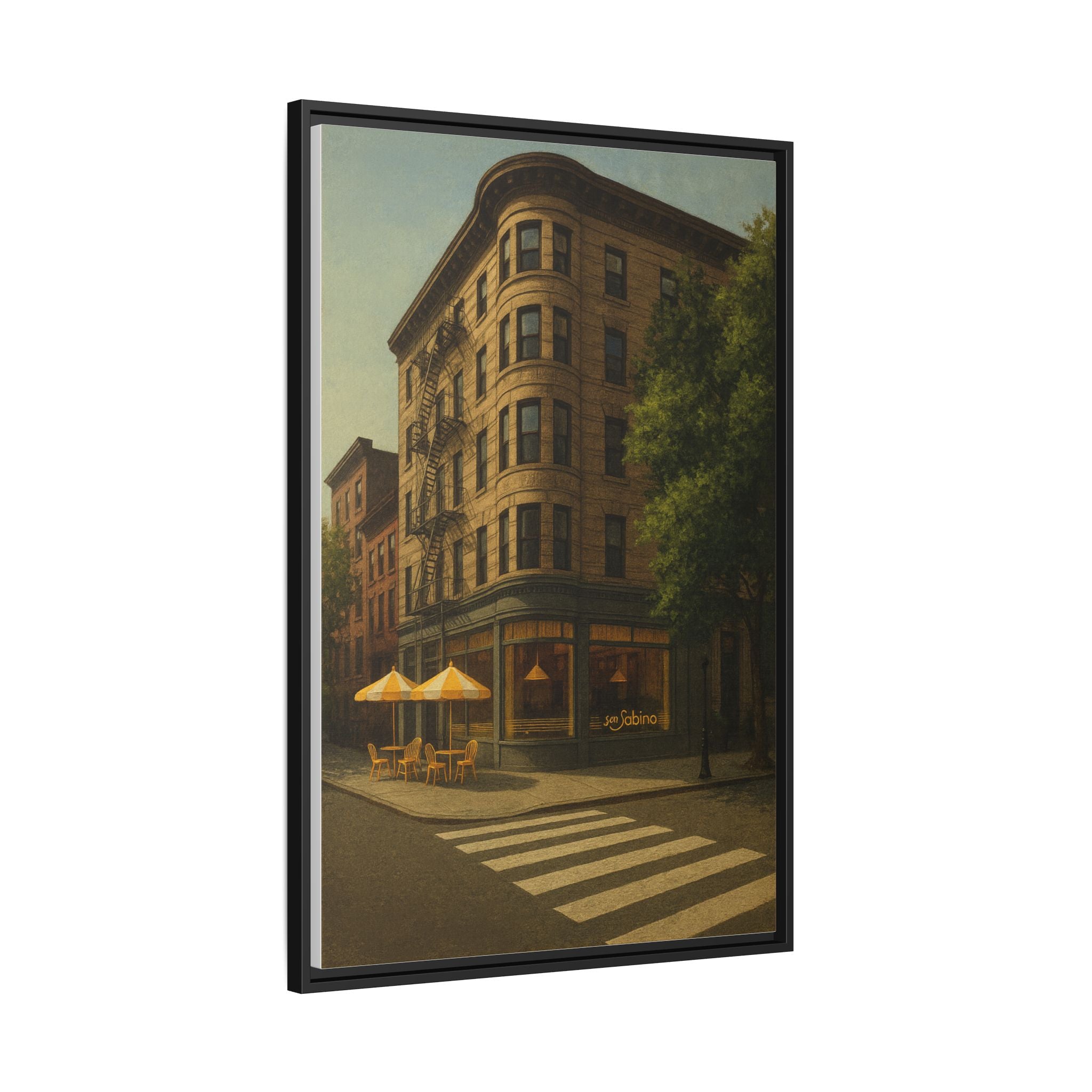 San Sabino Restaurant — Restaurant Print | Matte Canvas + Wooden Frame