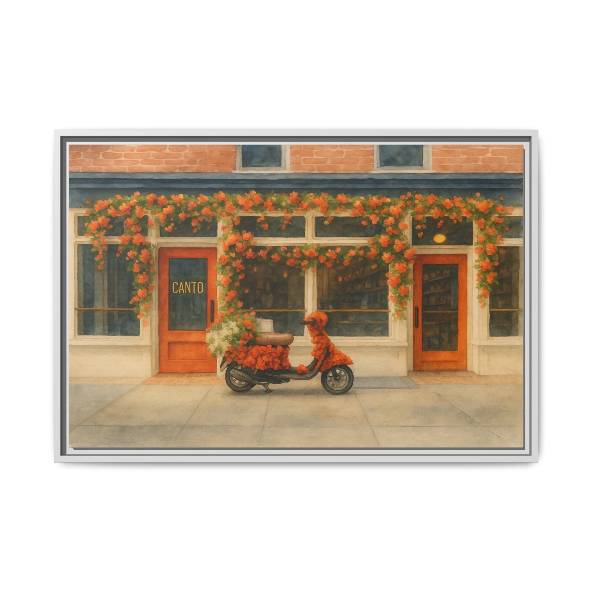 Canto West Village — Restaurant Print | Matte Canvas + Wooden Frame