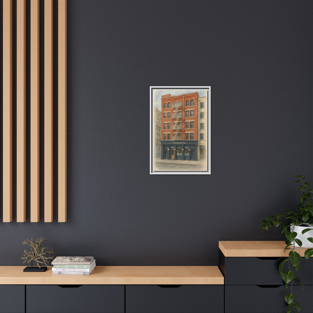 Frenchette Restaurant — Restaurant Print | Matte Canvas + Wooden Frame