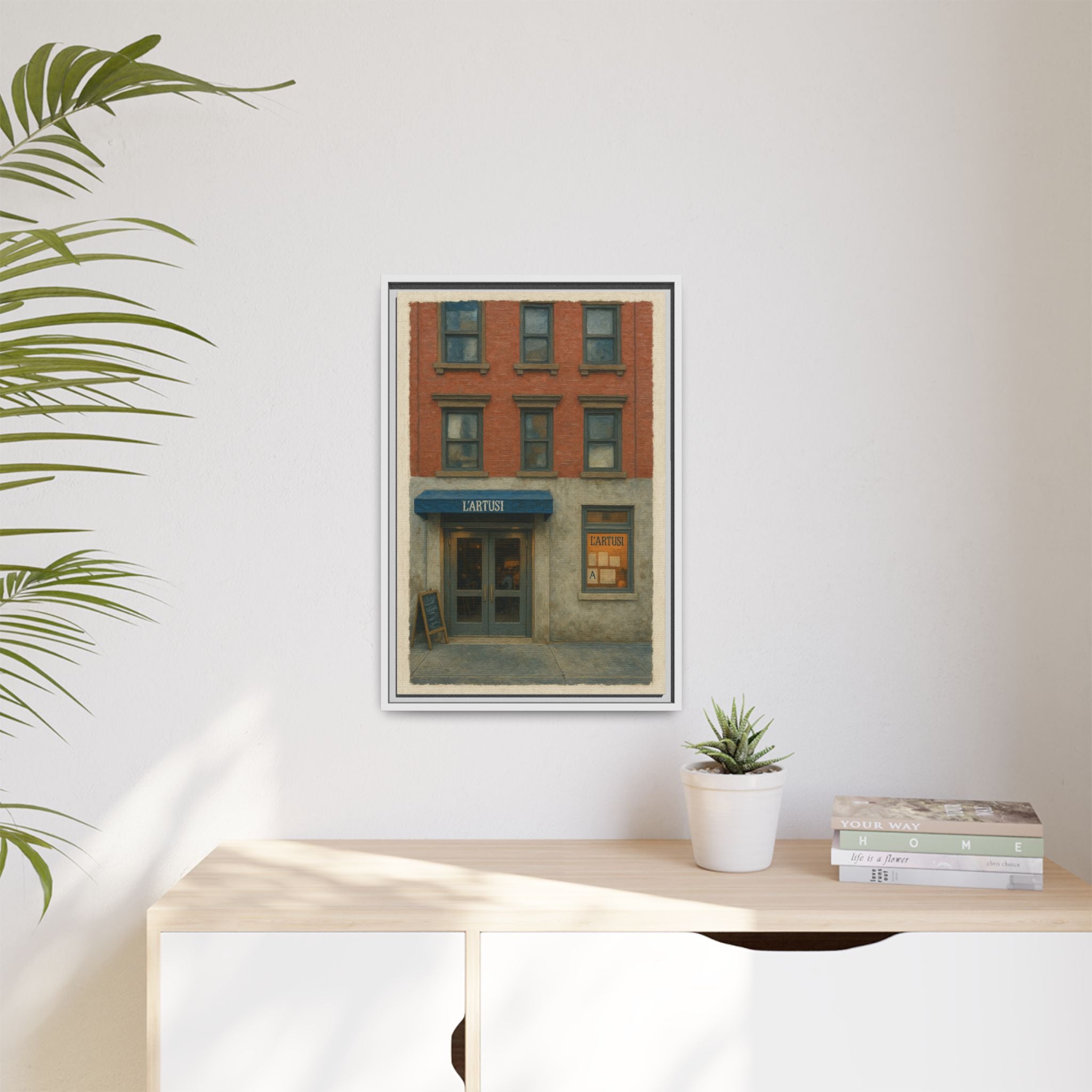 L'Artusi — Restaurant Print | Matte Canvas + Wooden Frame