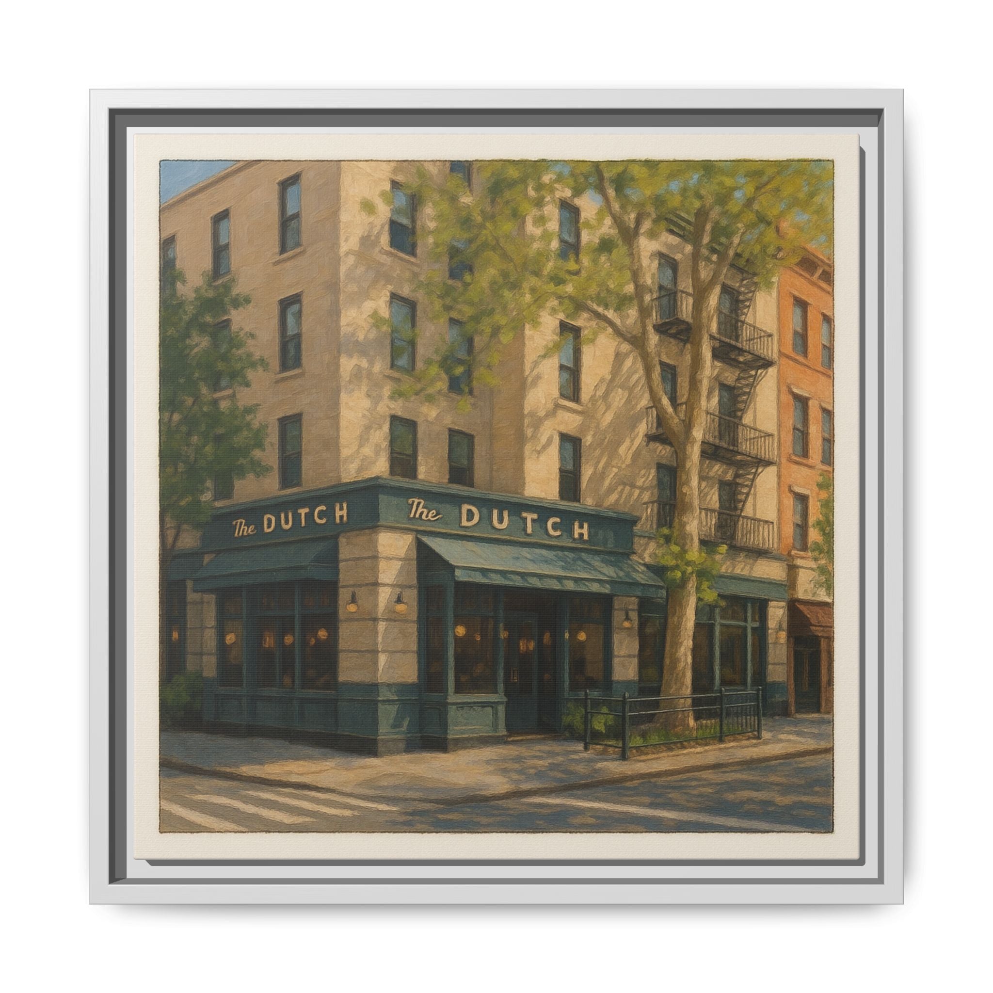 The Dutch — Restaurant Print | Matte Canvas + Wooden Frame