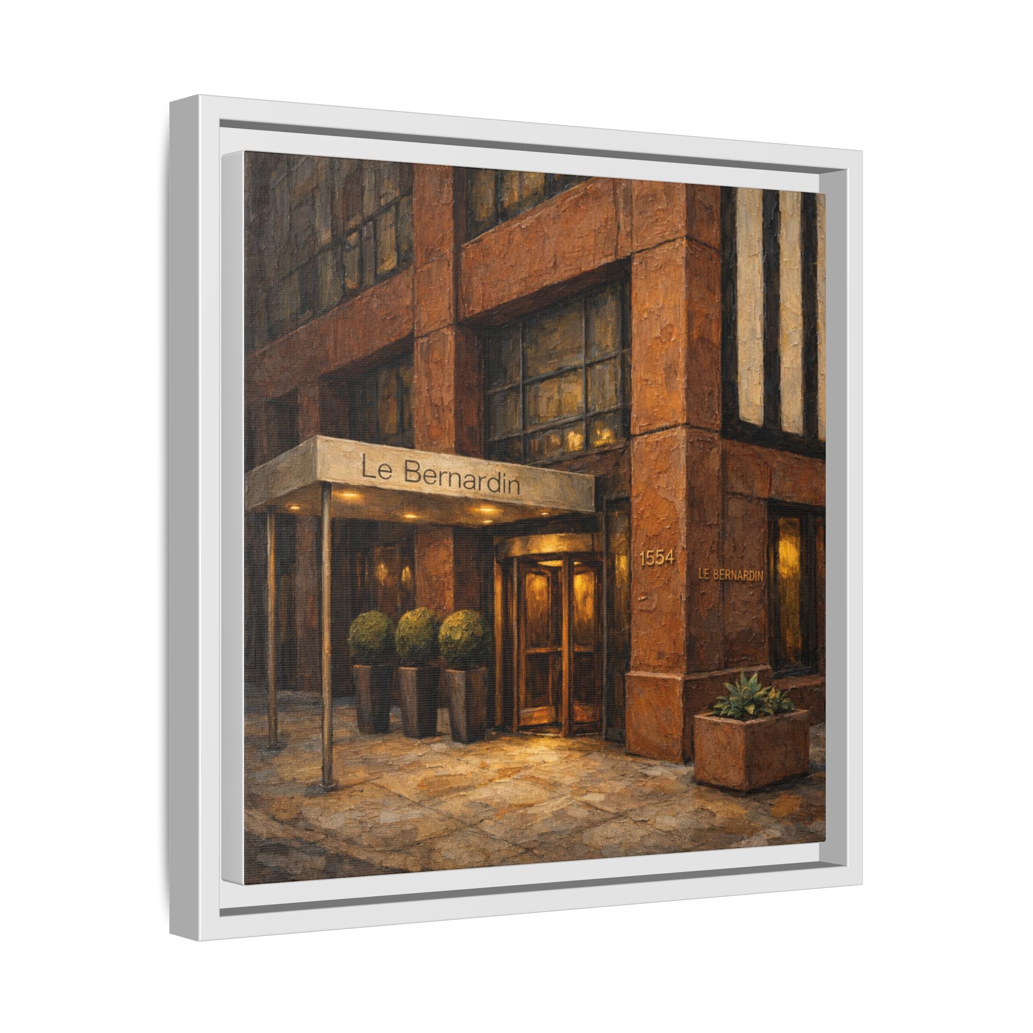 Le Bernardin — Restaurant Print | Matte Canvas + Wooden Frame
