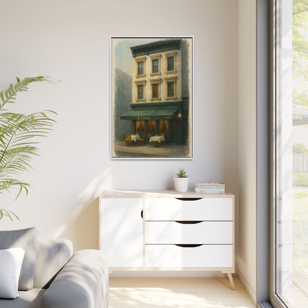 Elios Restaurant — Restaurant Print | Matte Canvas + Wooden Frame