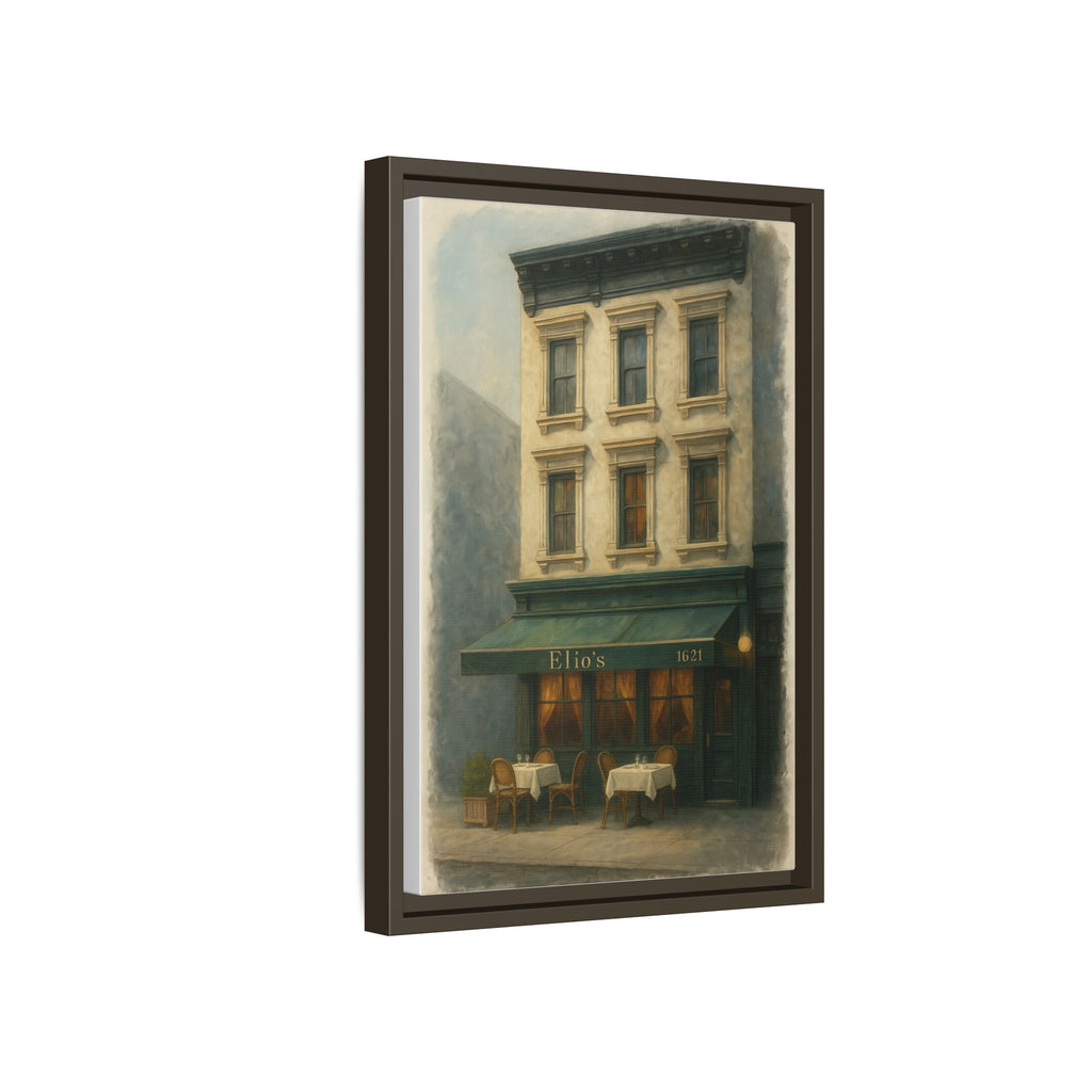 Elios Restaurant — Restaurant Print | Matte Canvas + Wooden Frame