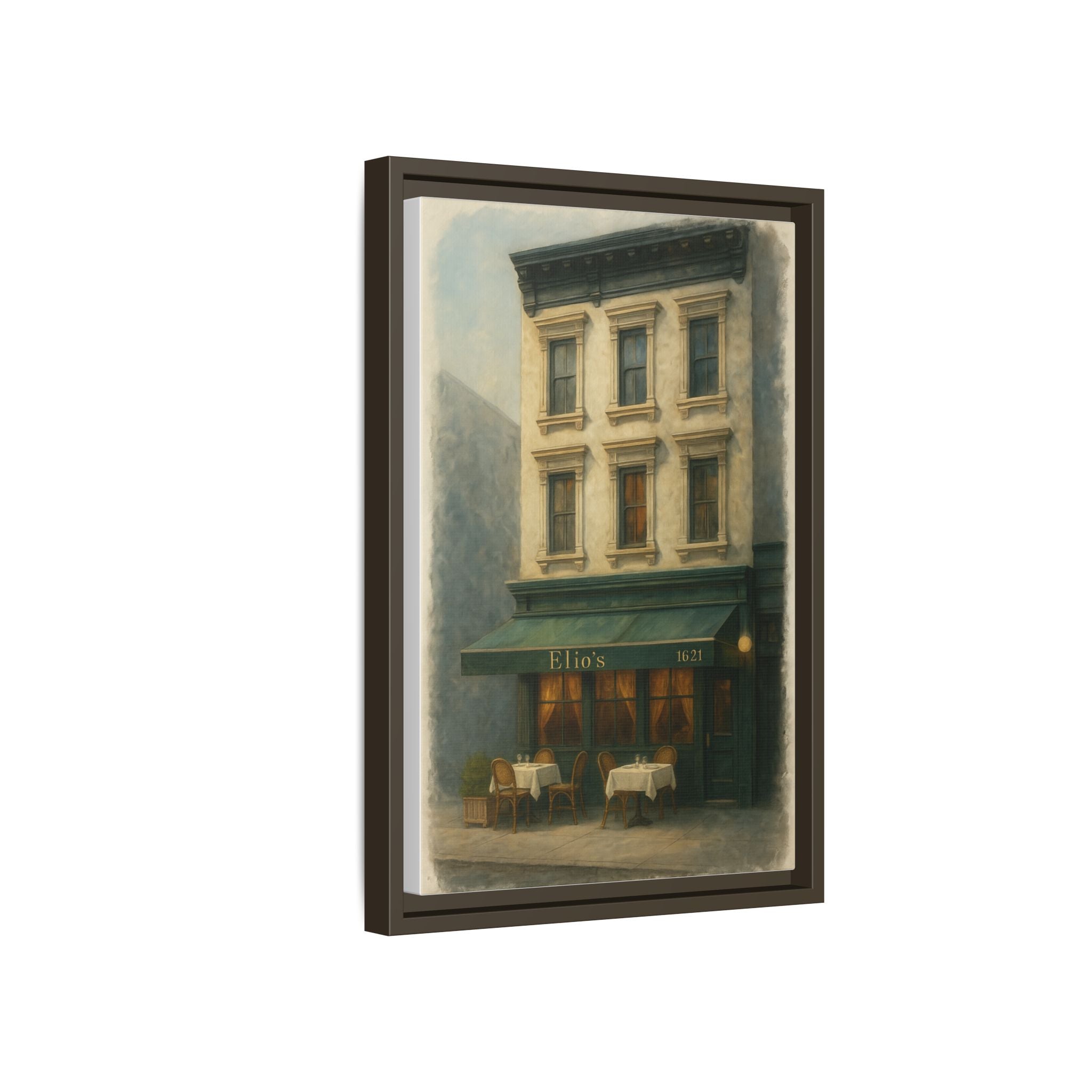 Elios Restaurant — Restaurant Print | Matte Canvas + Wooden Frame