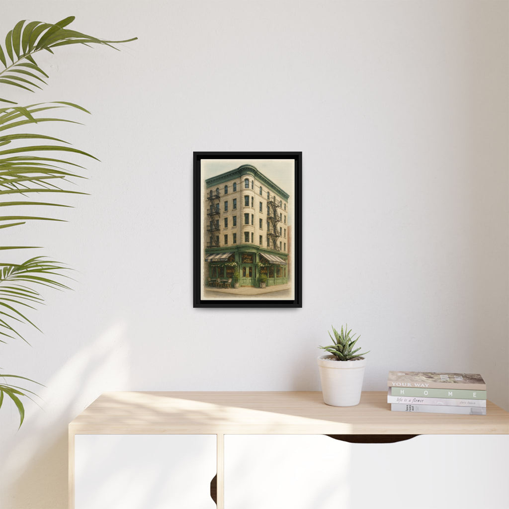 Dante West Village — Restaurant Print | Matte Canvas + Wooden Frame