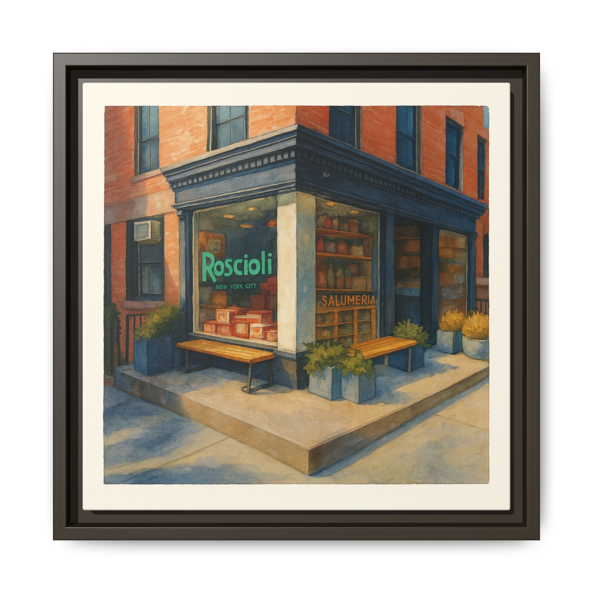 Roscioli Restaurant — Restaurant Print | Matte Canvas + Wooden Frame