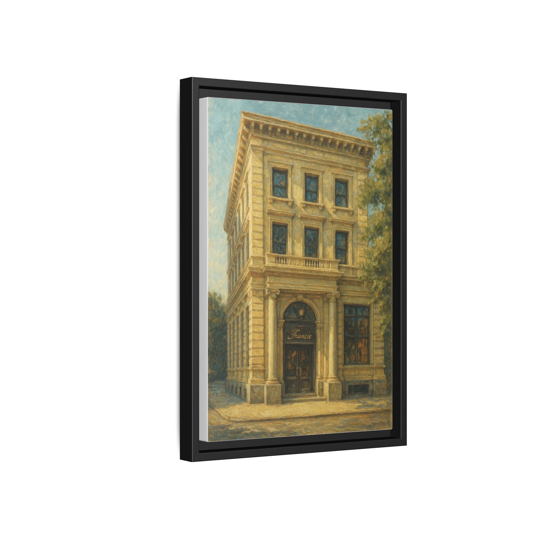 Francie — Restaurant Print | Matte Canvas + Wooden Frame