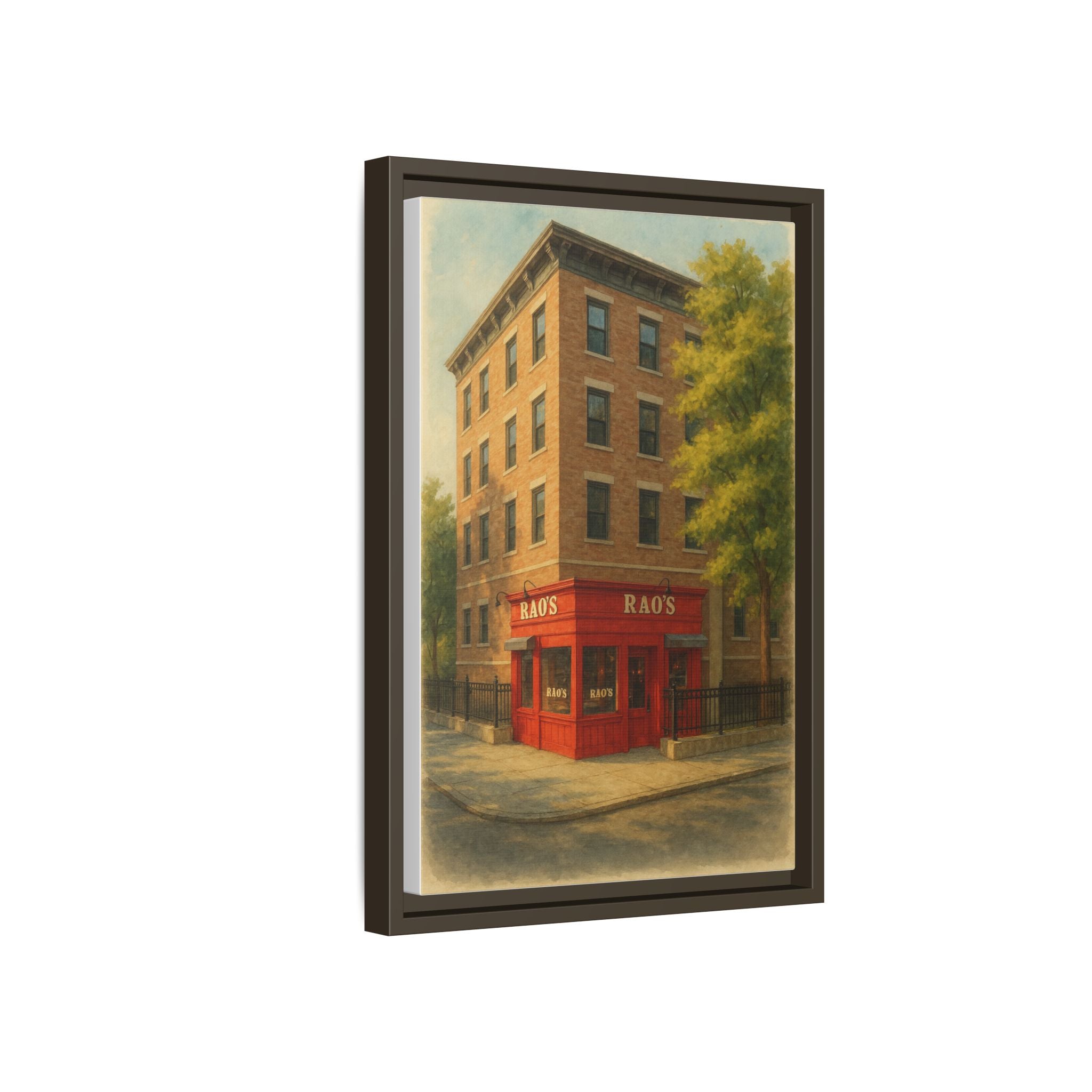 Rao's — Restaurant Print | Matte Canvas + Wooden Frame