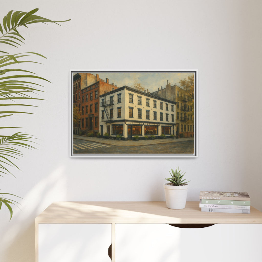 Anton's — Restaurant Print | Matte Canvas + Wooden Frame