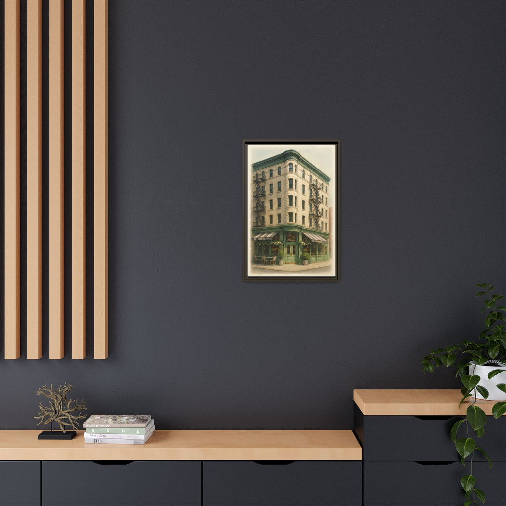 Dante West Village — Restaurant Print | Matte Canvas + Wooden Frame