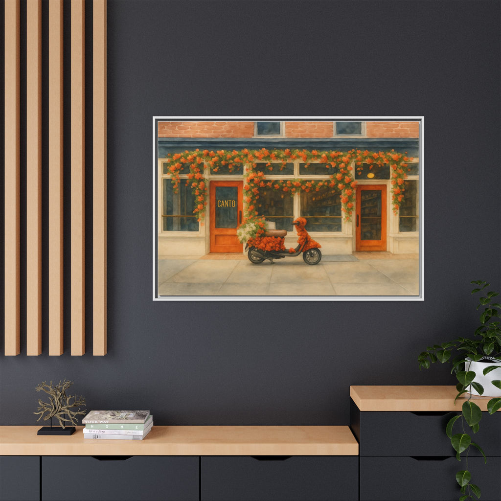 Canto West Village — Restaurant Print | Matte Canvas + Wooden Frame