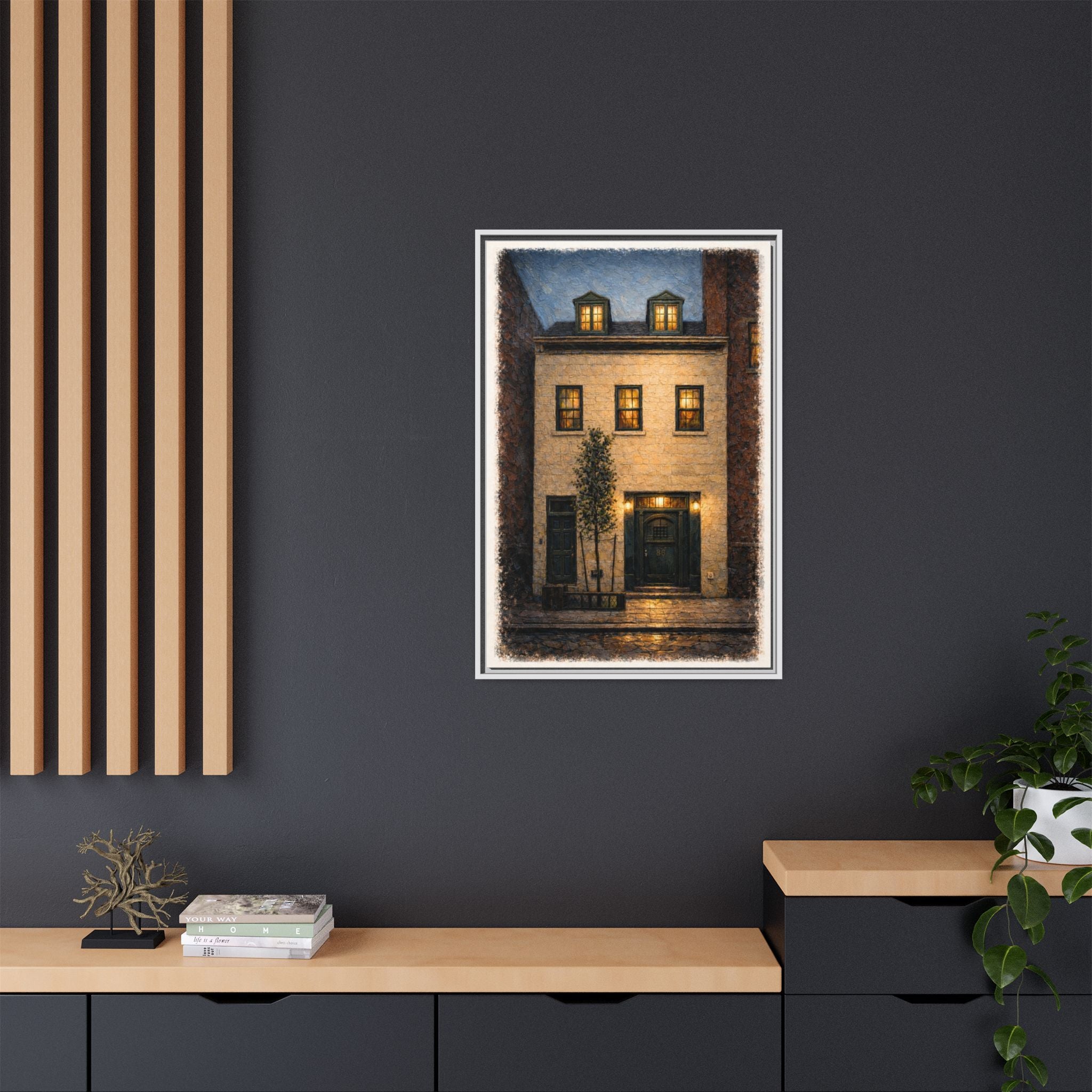 The Eighty Six — Restaurant Print | Matte Canvas + Wooden Frame
